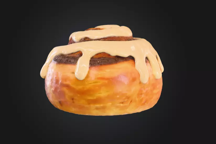 Cinnamon Delight Low-poly 3D model_2