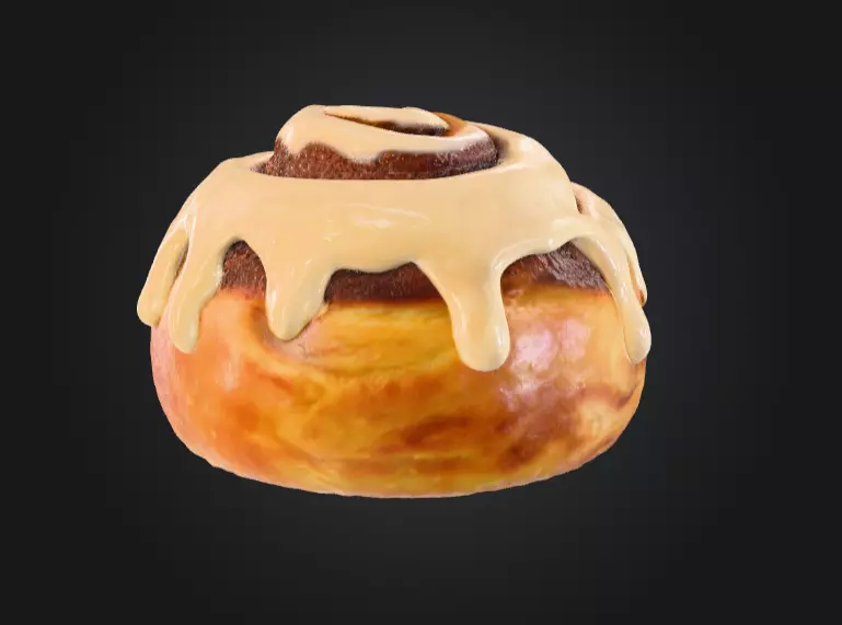 Cinnamon Delight Low-poly 3D model_4