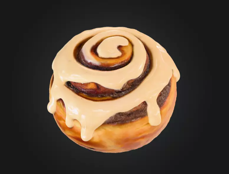 Cinnamon Delight Low-poly 3D model_6