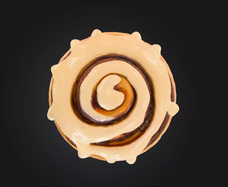 Cinnamon Delight Low-poly 3D model_13