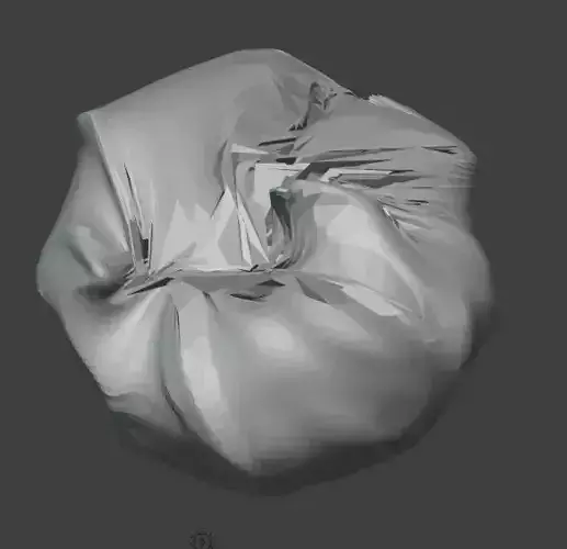 Low Polly Paper Ball