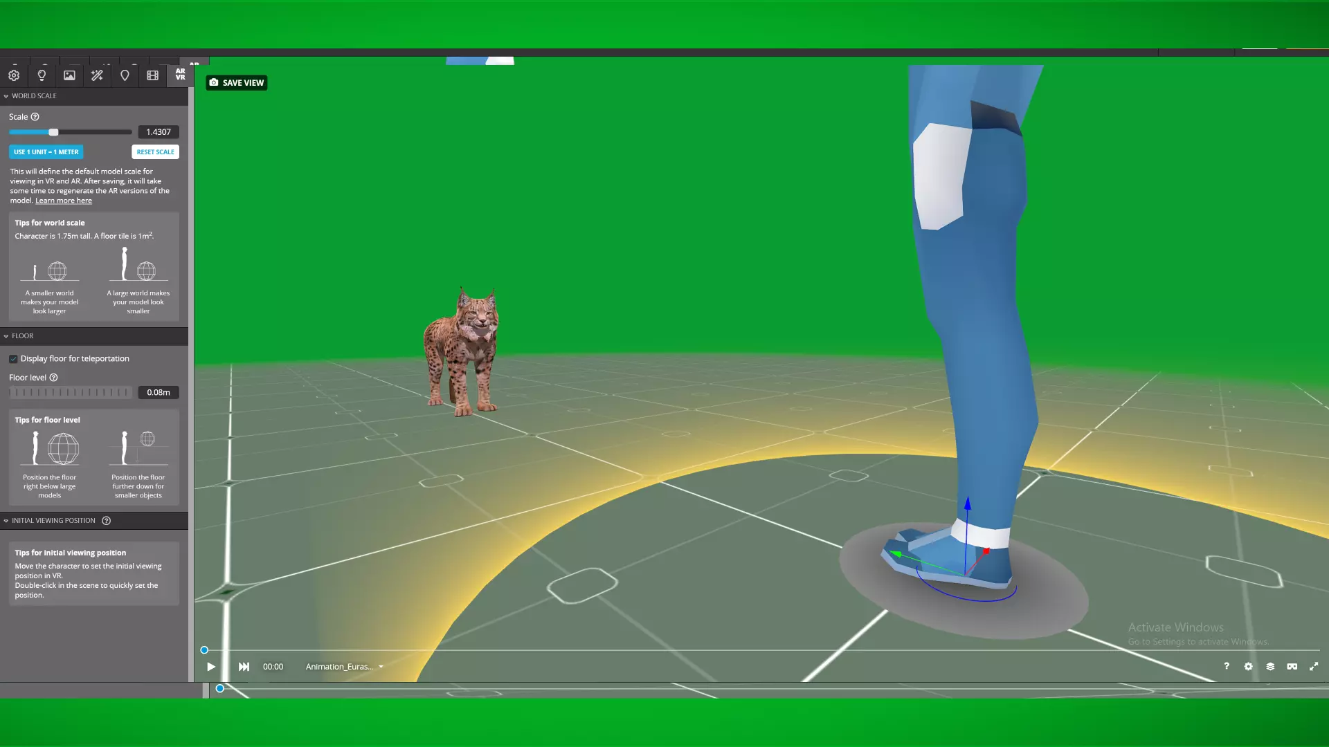 Eurasian Lynx Wild Cat Low-poly 3D model_5