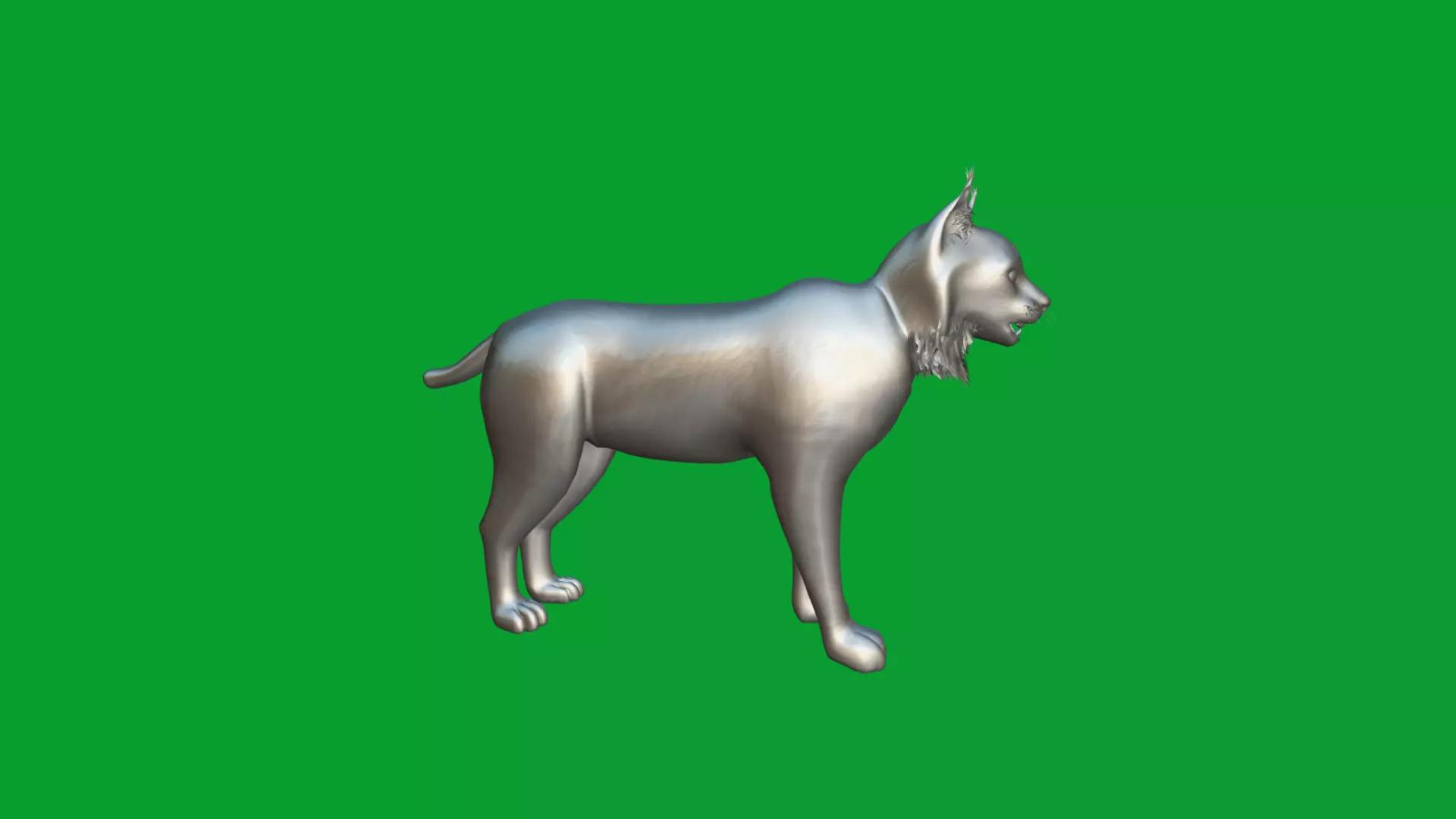 Eurasian Lynx Wild Cat Low-poly 3D model_31