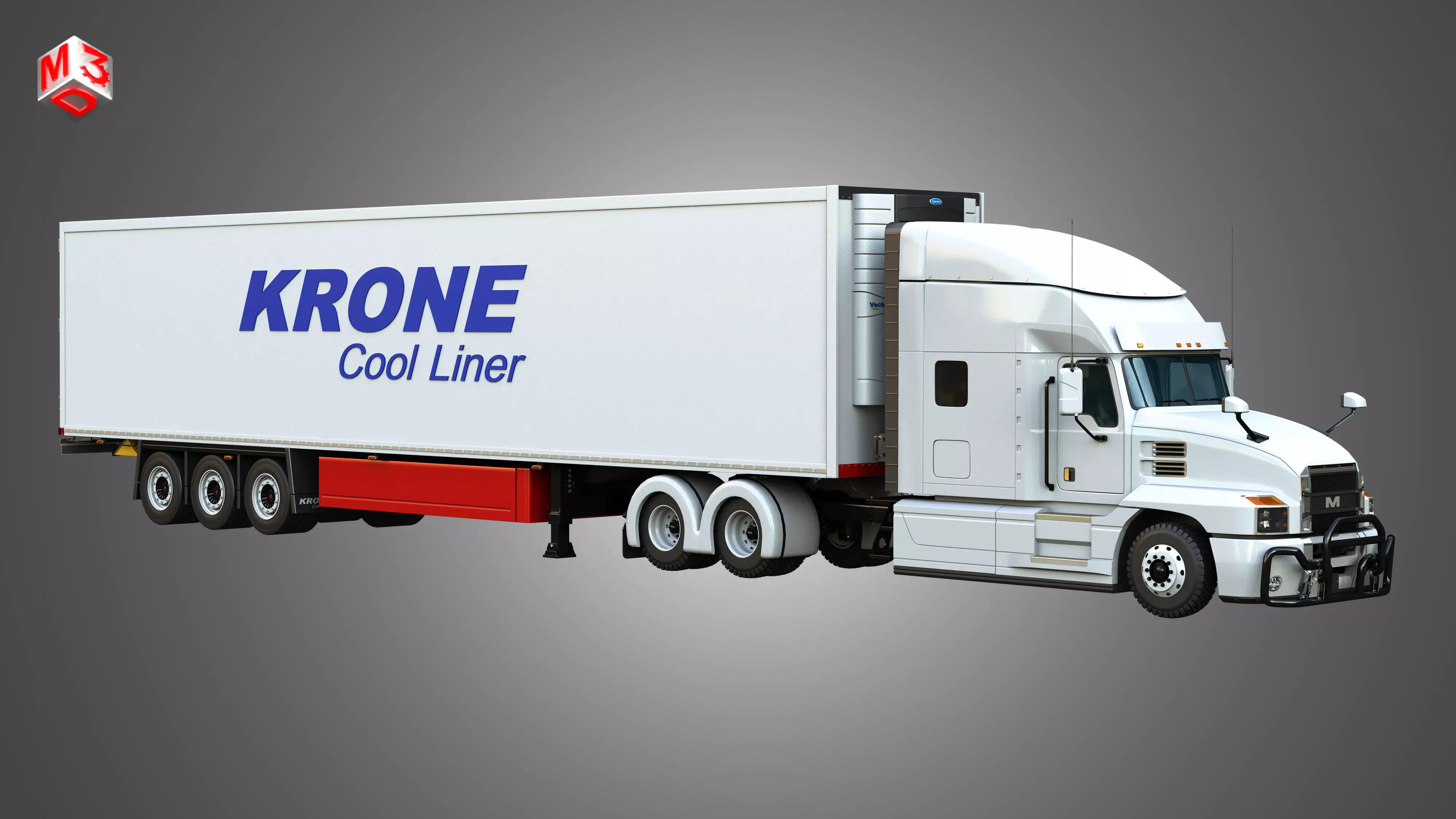 Anthem 64T Custom Sport Truck with Krone Trailer 3D model_2