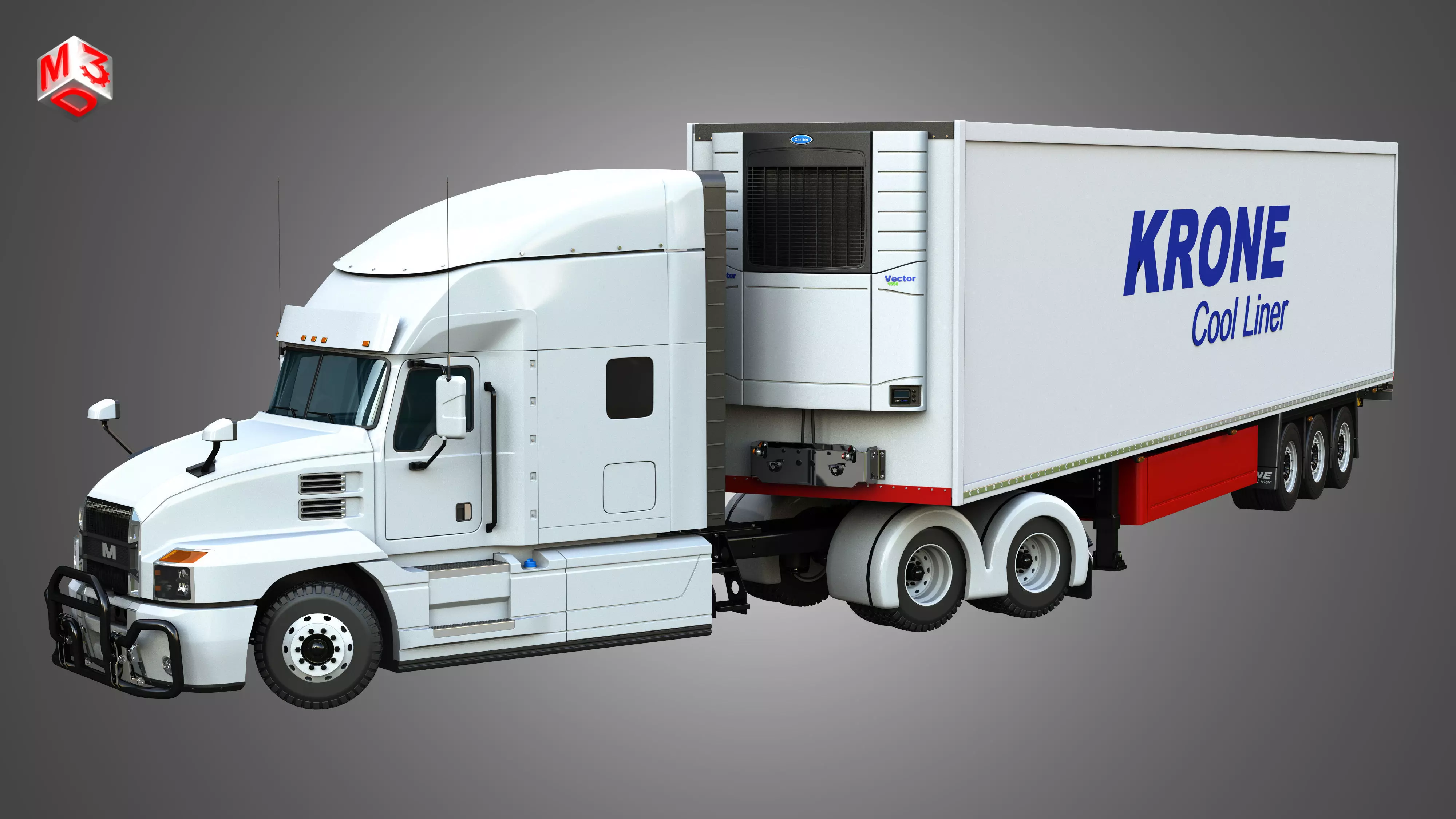 Anthem 64T Custom Sport Truck with Krone Trailer 3D model_22