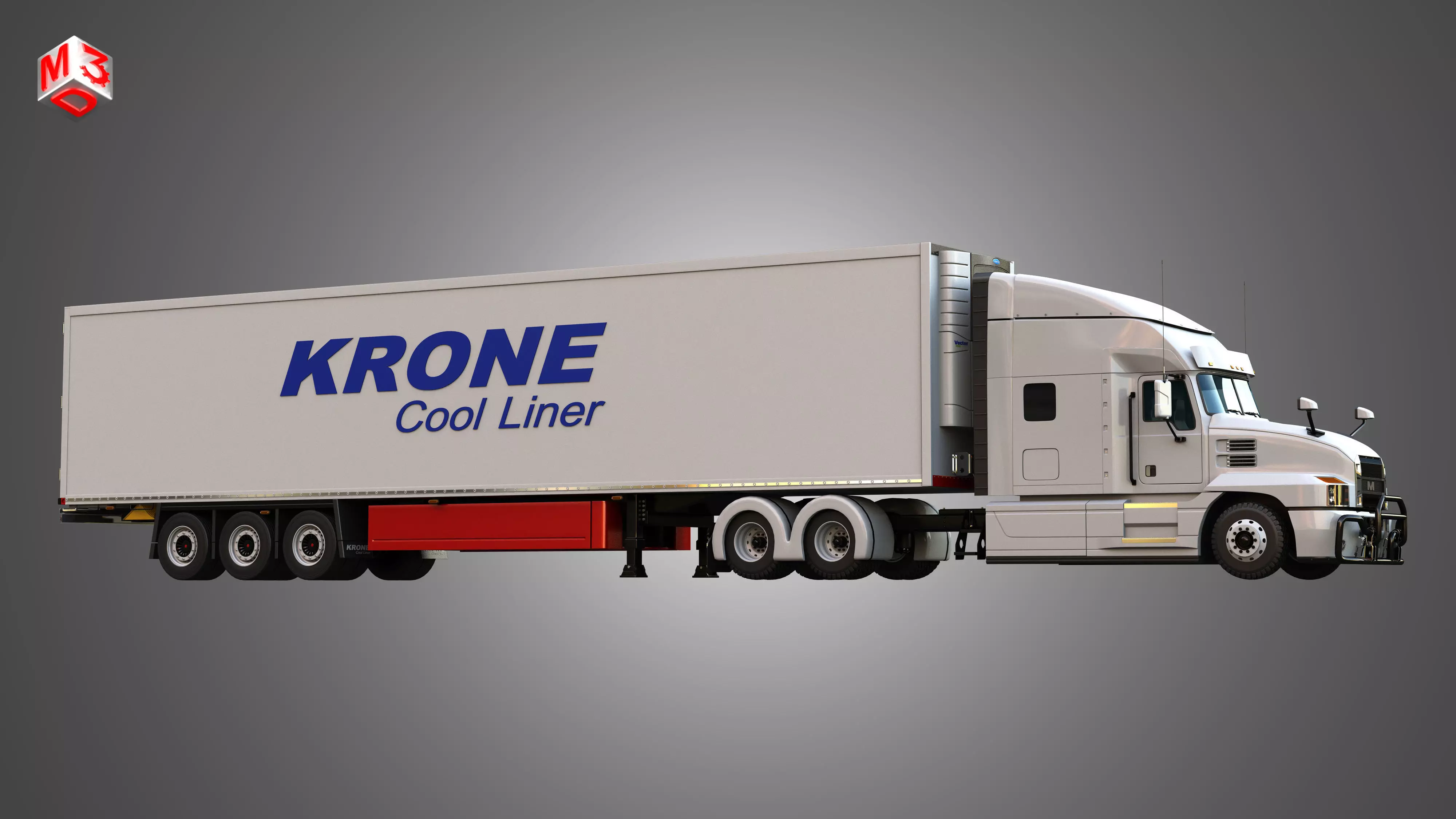 Anthem 64T Custom Sport Truck with Krone Trailer 3D model_8