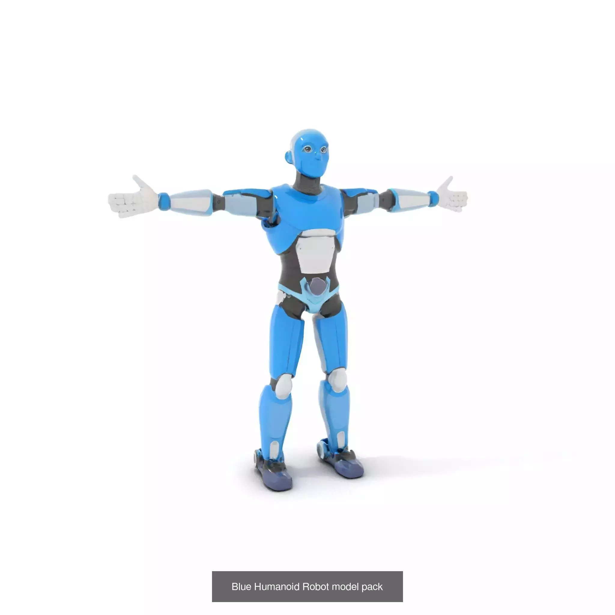 Vibrant Cartoon Robots Pack 3D Model Collection_23