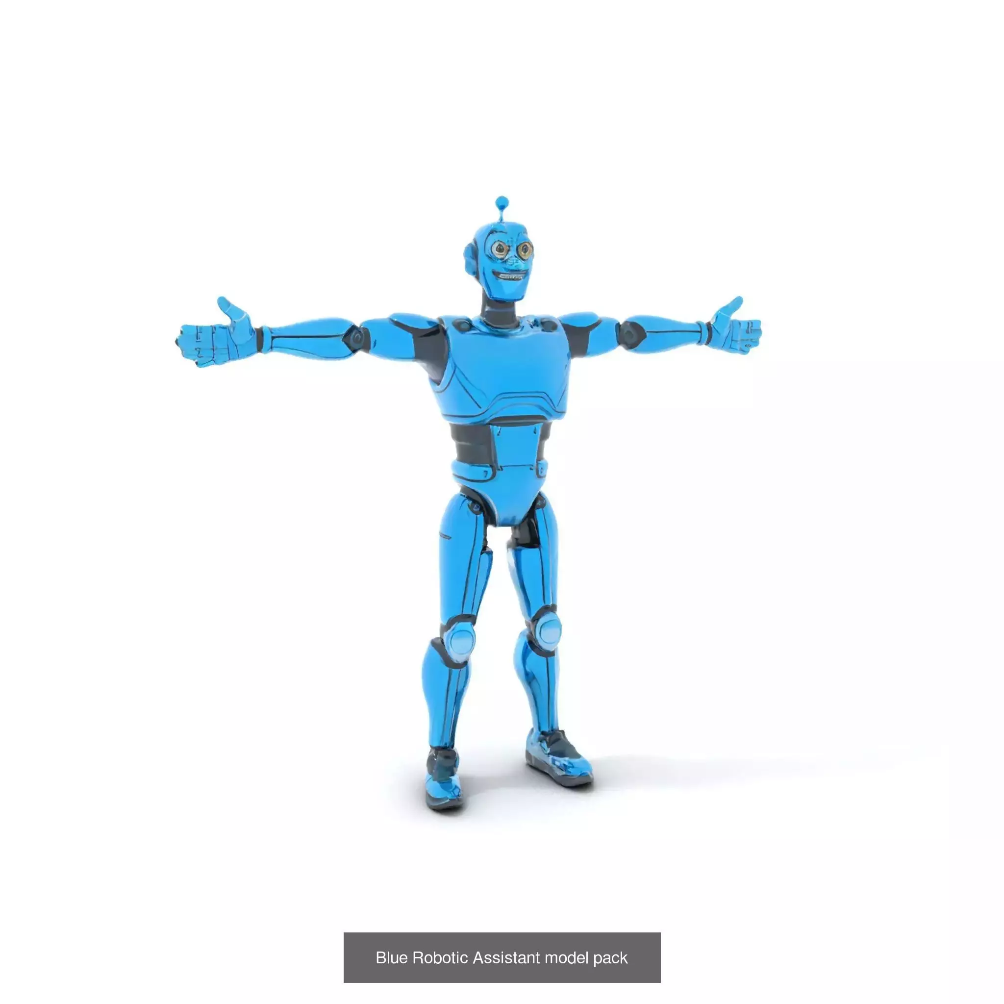 Vibrant Cartoon Robots Pack 3D Model Collection_33