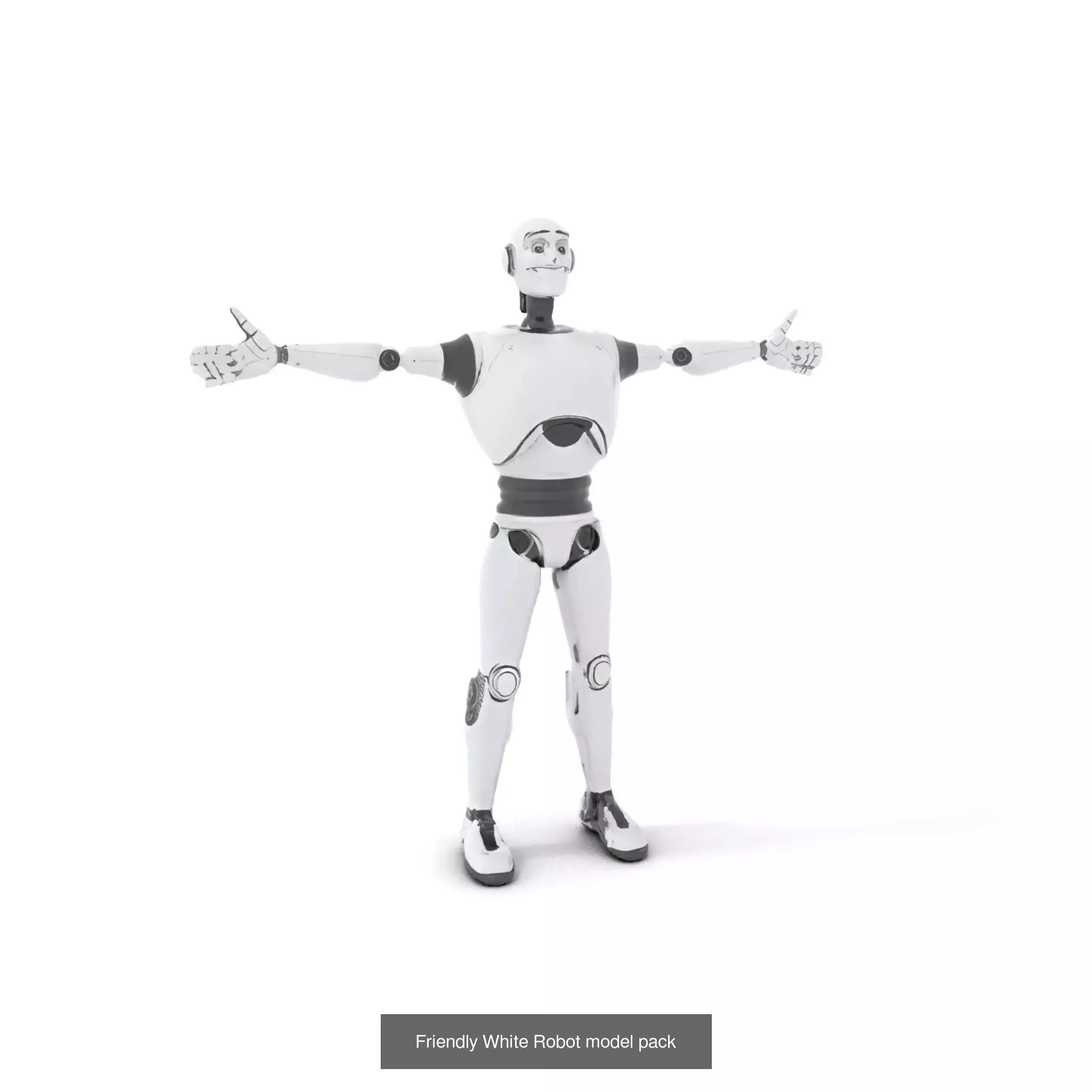 Vibrant Cartoon Robots Pack 3D Model Collection_21