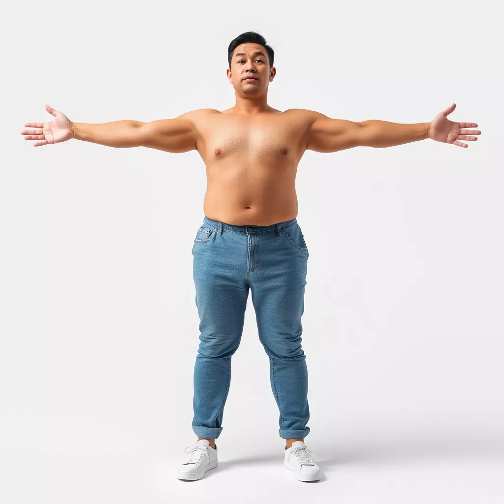 Casual Denim Character model pack Low-poly 3D model_2