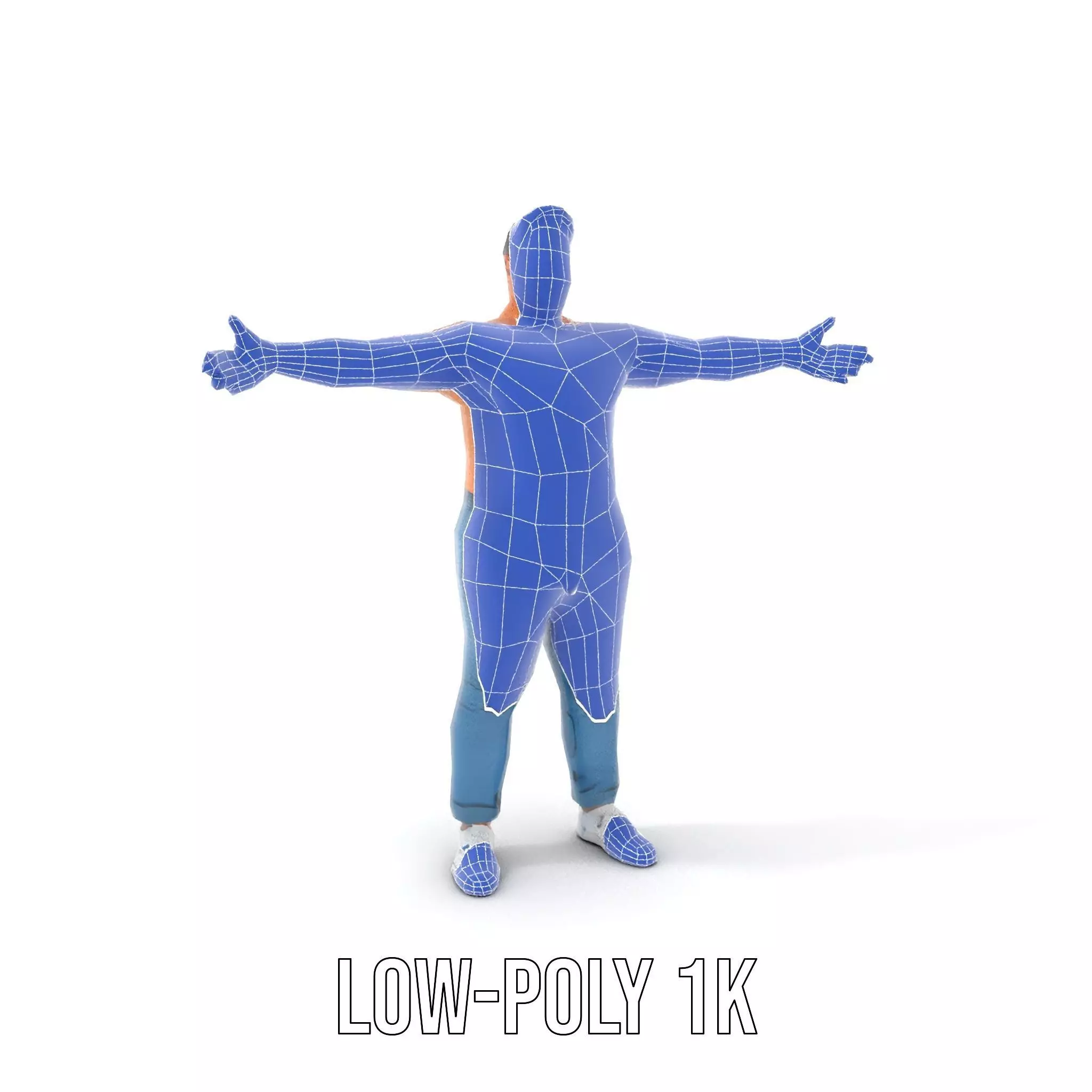 Casual Denim Character model pack Low-poly 3D model_20
