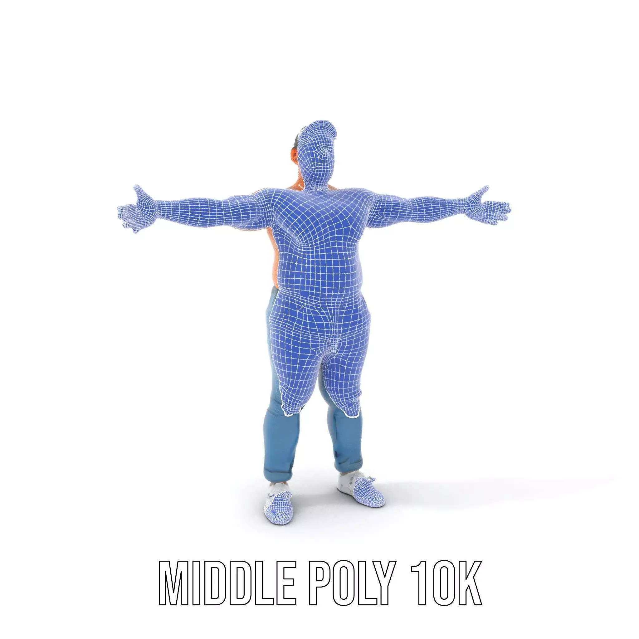 Casual Denim Character model pack Low-poly 3D model_24