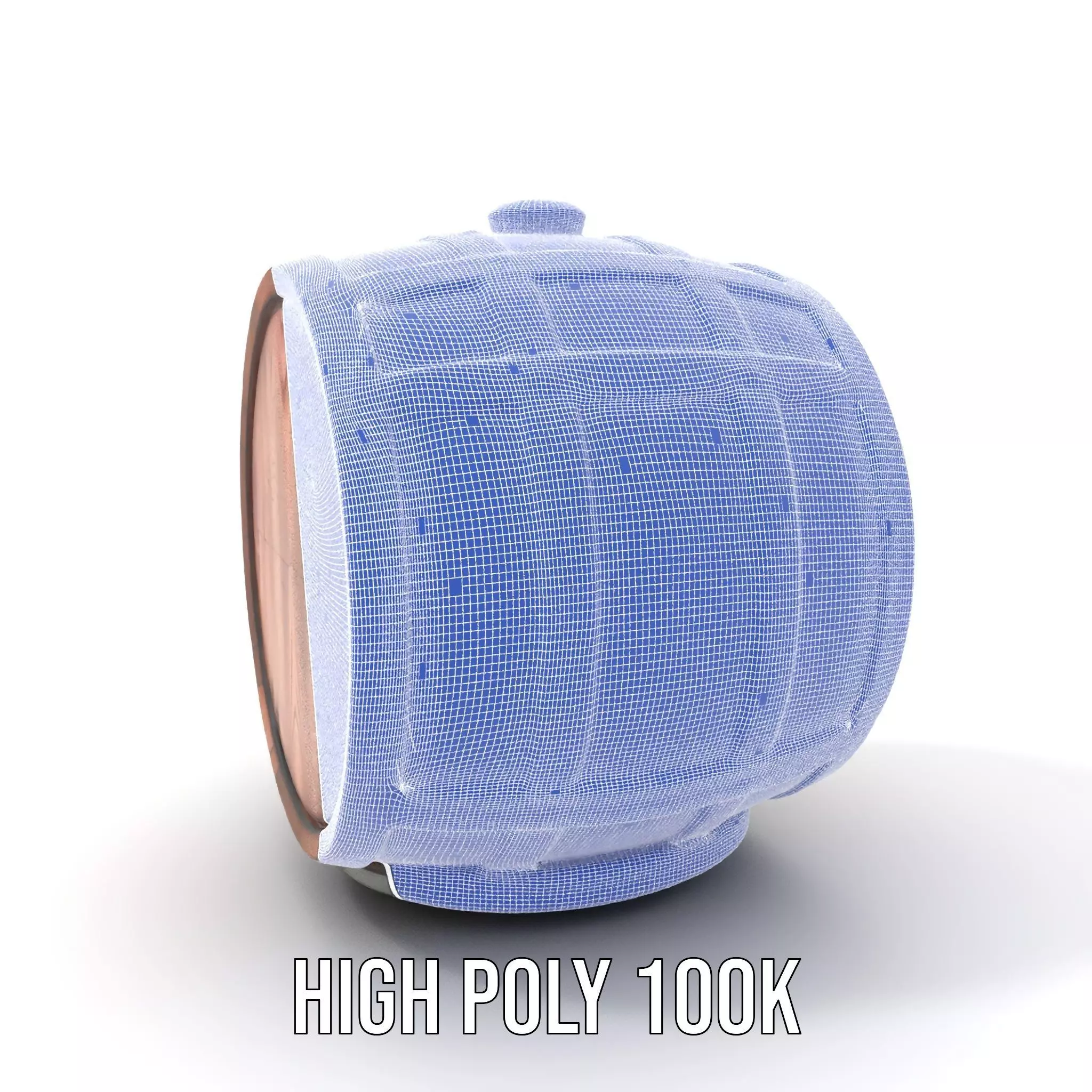 Rustic Oak Barrel model pack Low-poly 3D model_4