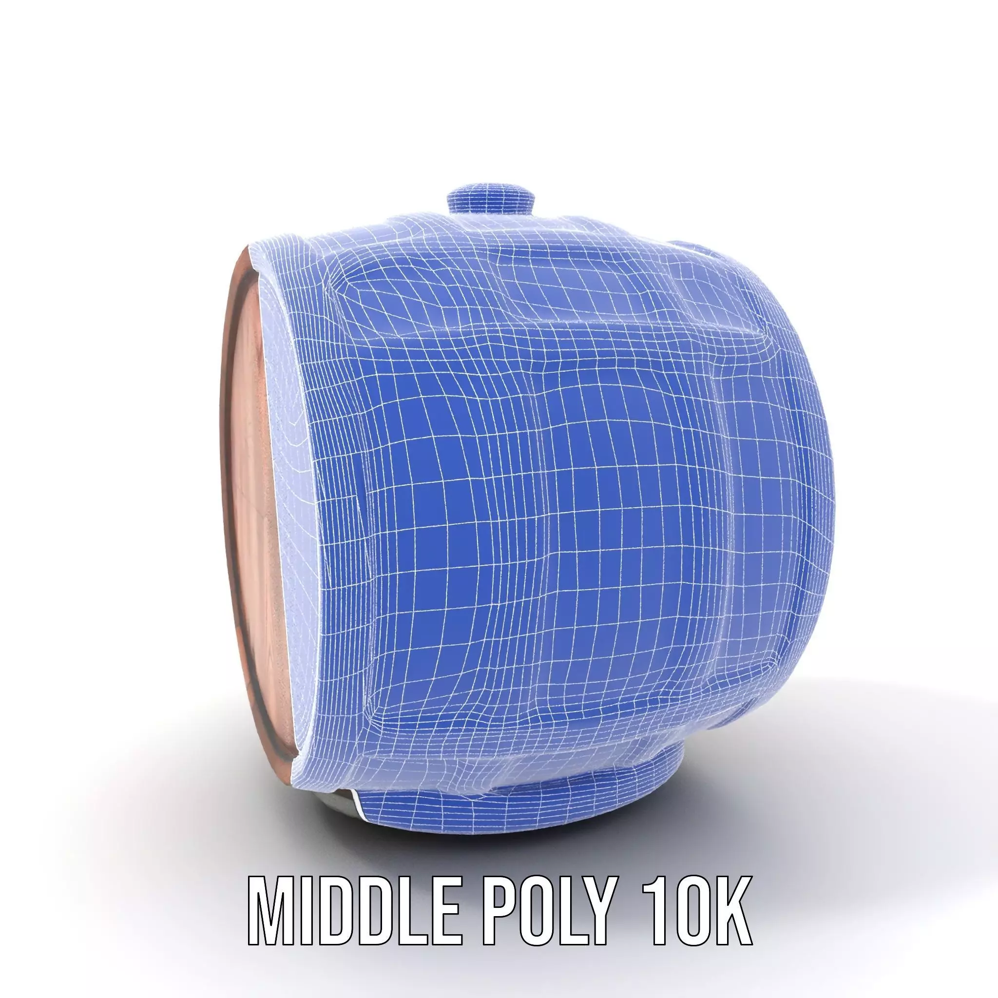 Rustic Oak Barrel model pack Low-poly 3D model_15