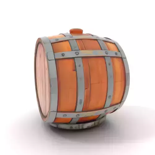 Rustic Oak Barrel model pack