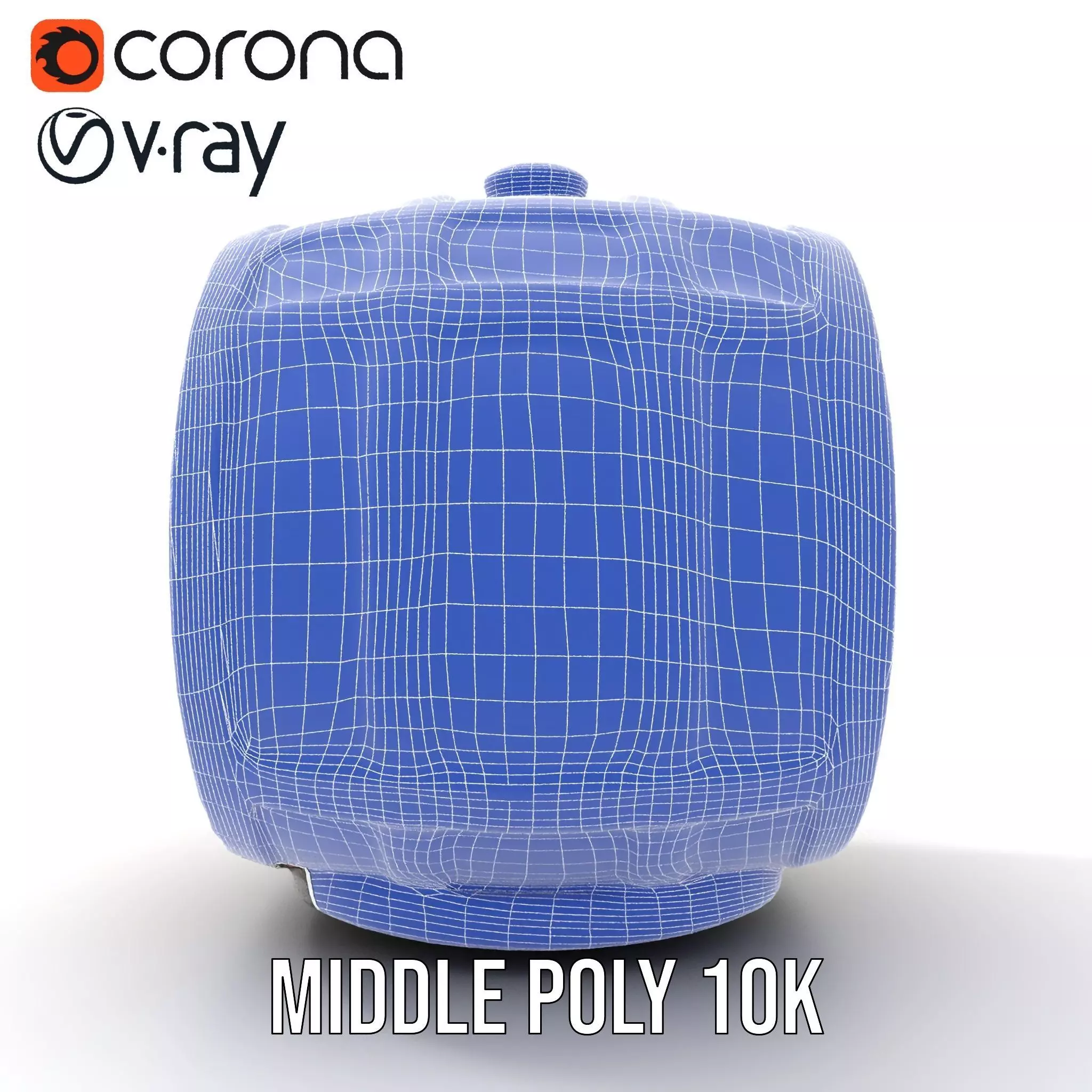 Rustic Oak Barrel model pack Low-poly 3D model_26