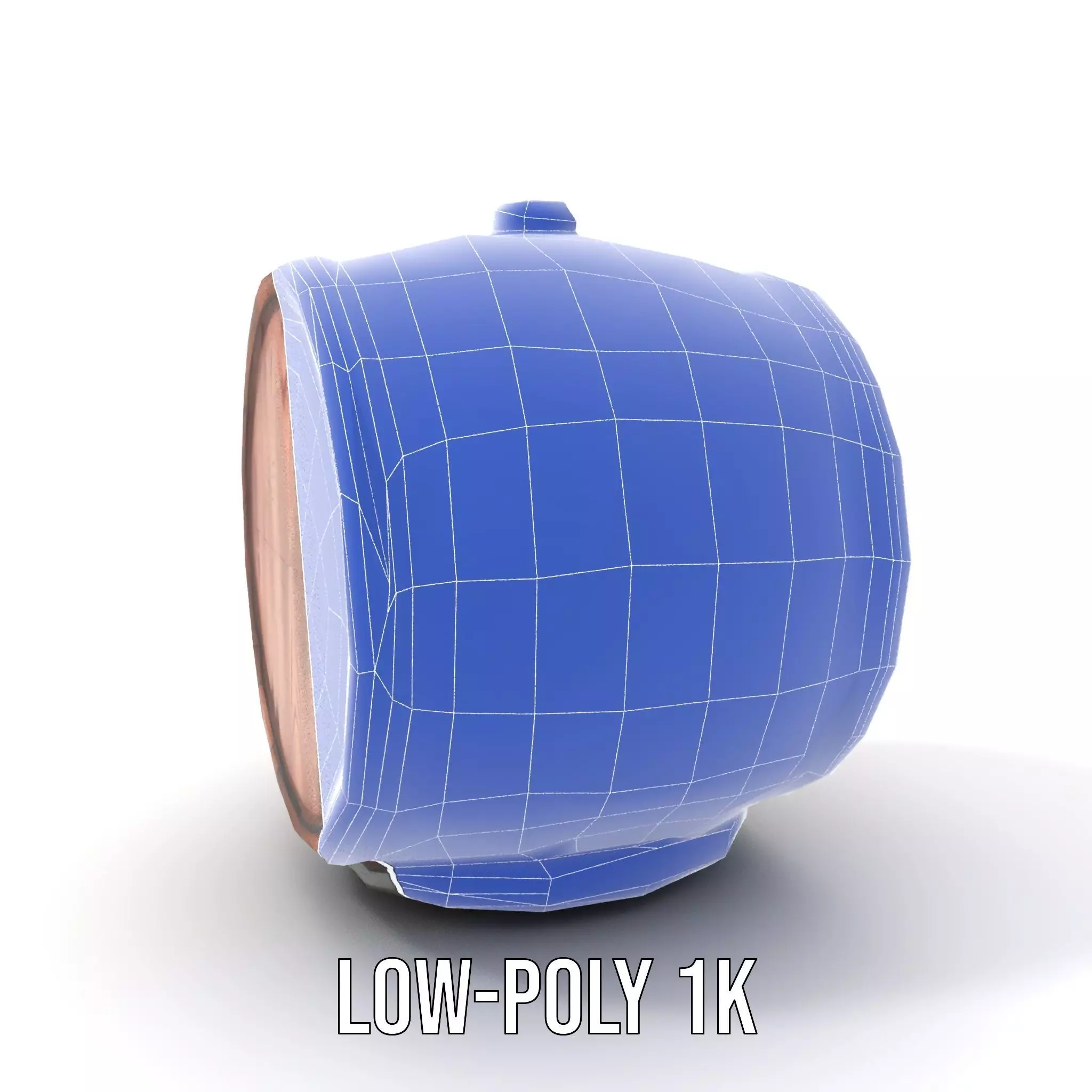 Rustic Oak Barrel model pack Low-poly 3D model_21