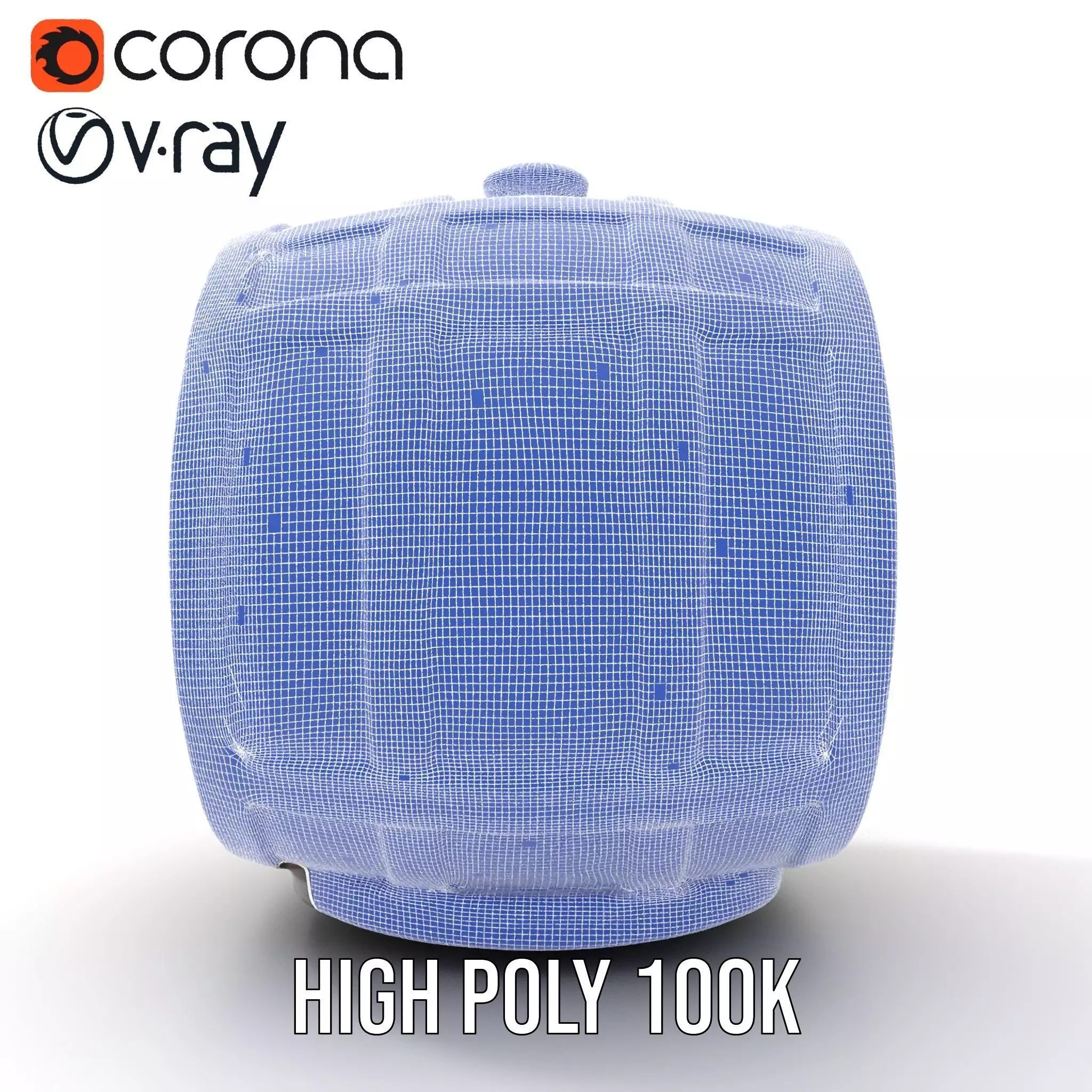 Rustic Oak Barrel model pack Low-poly 3D model_33