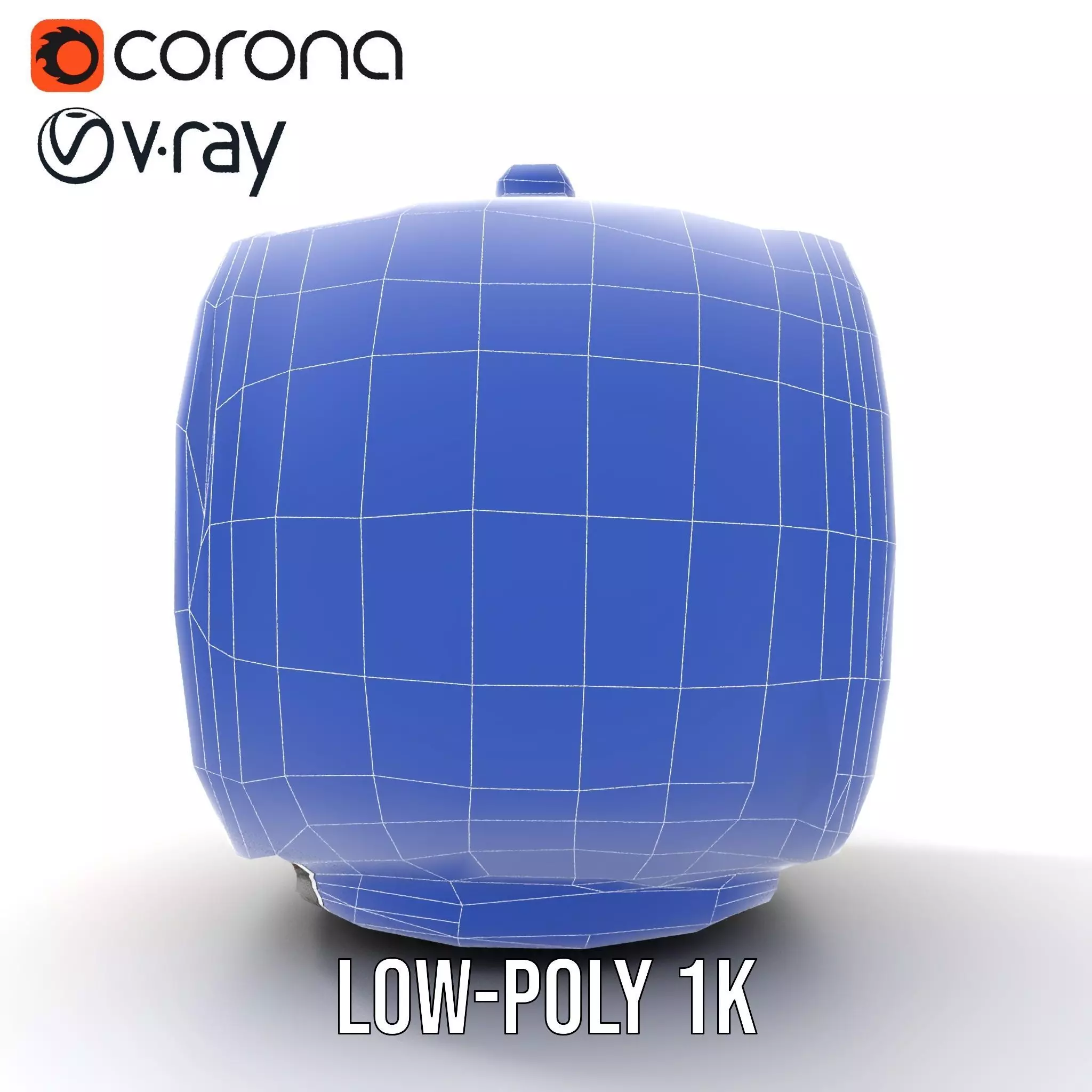 Rustic Oak Barrel model pack Low-poly 3D model_30