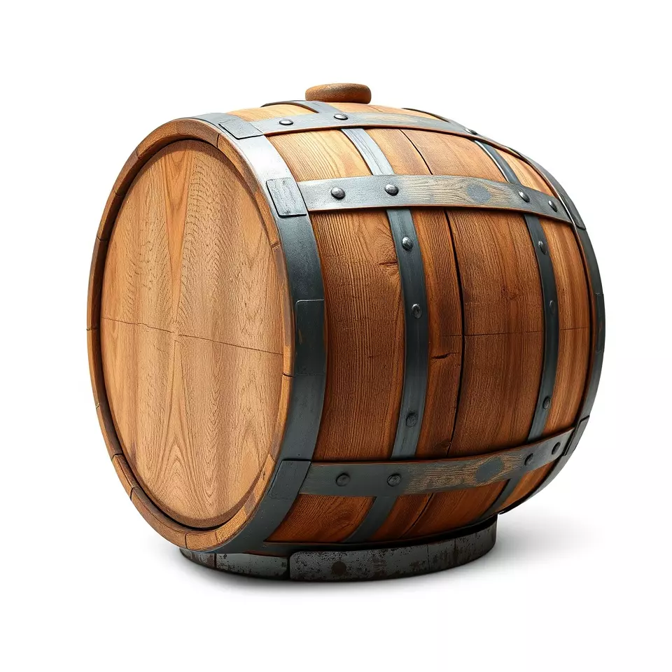 Rustic Oak Barrel model pack Low-poly 3D model_2