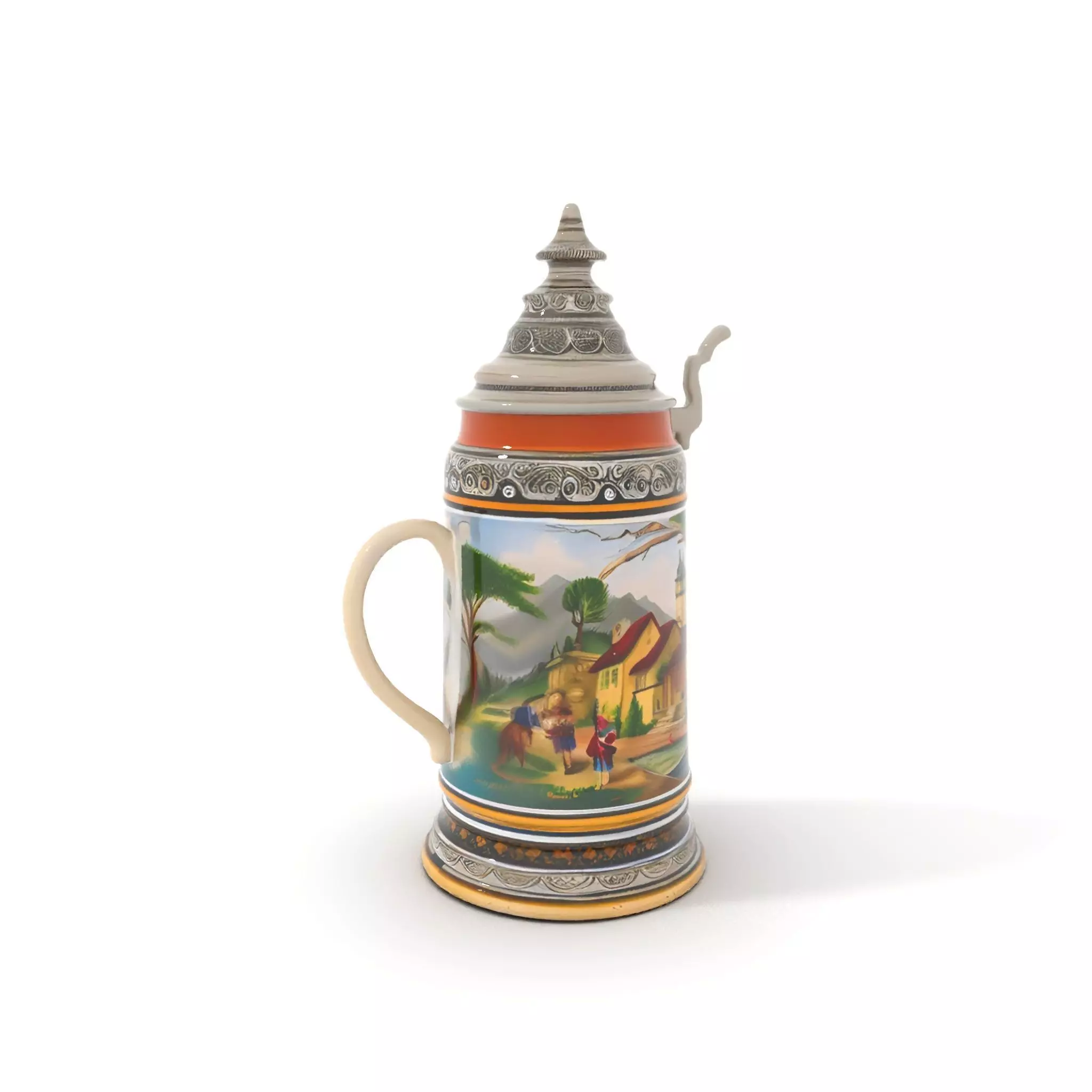 Decorative Beer Stein model pack Low-poly 3D model_6