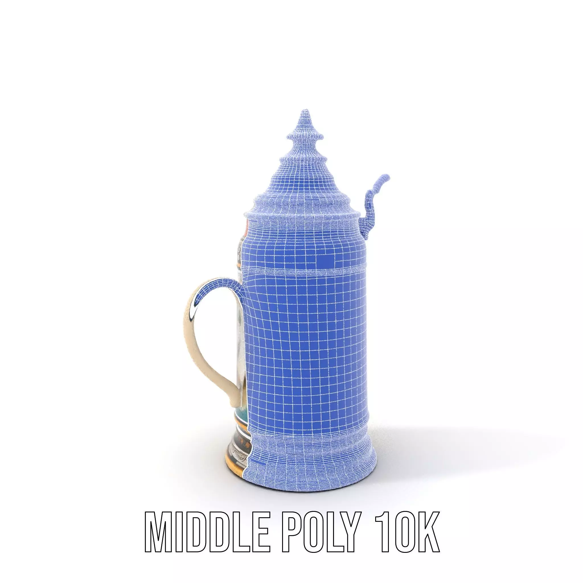 Decorative Beer Stein model pack Low-poly 3D model_11