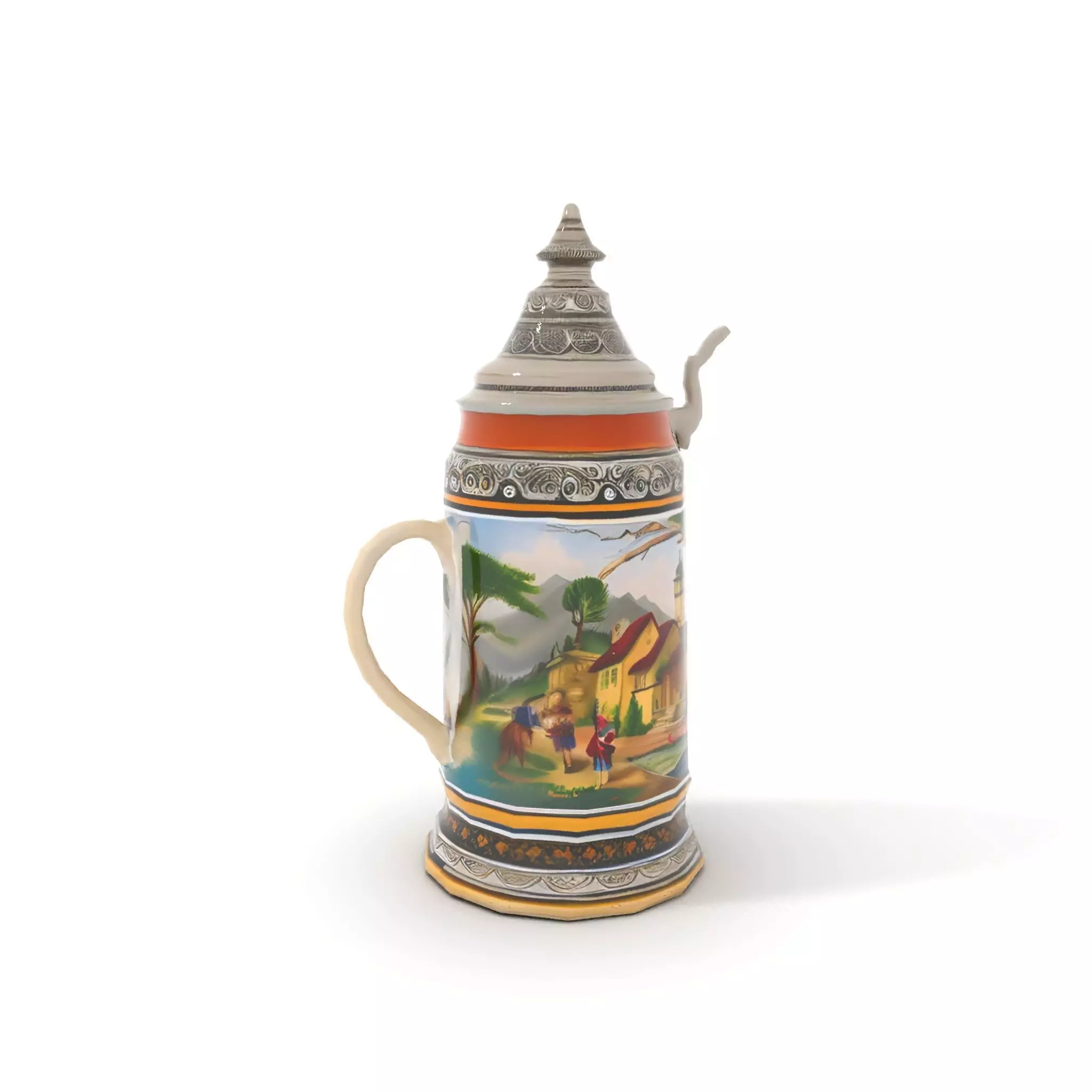 Decorative Beer Stein model pack Low-poly 3D model_27