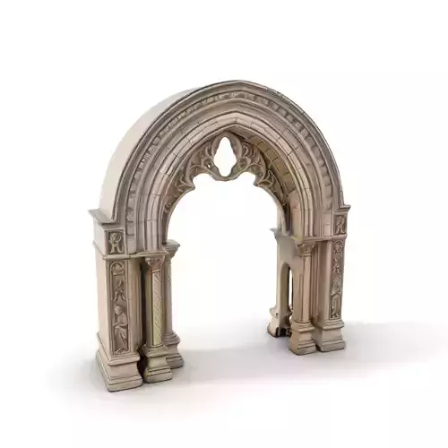 Ornate Stone Archway model pack Low-poly 3D model