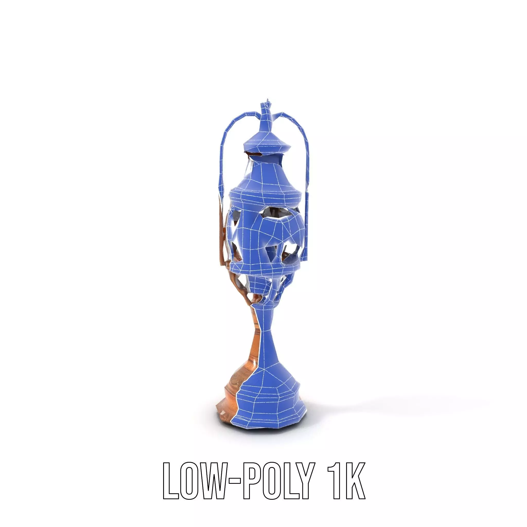 Ornate Brass Lantern model pack Low-poly 3D model_25