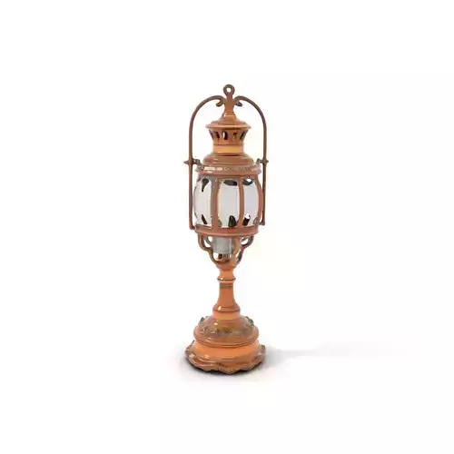 Ornate Brass Lantern model pack Low-poly 3D model
