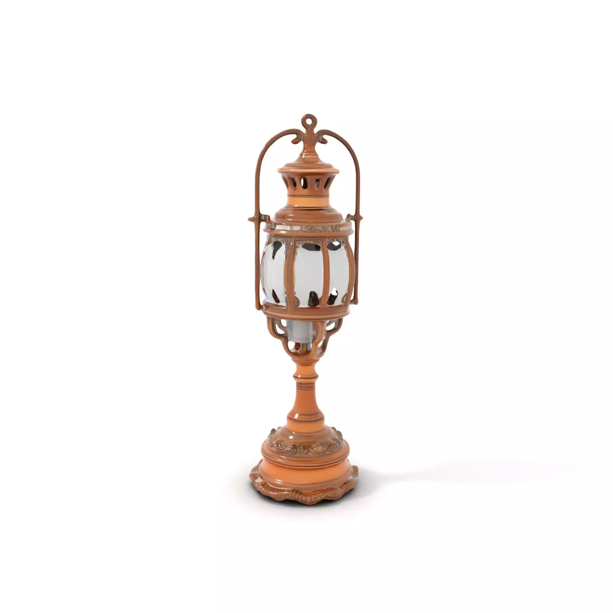 Ornate Brass Lantern model pack Low-poly 3D model_0