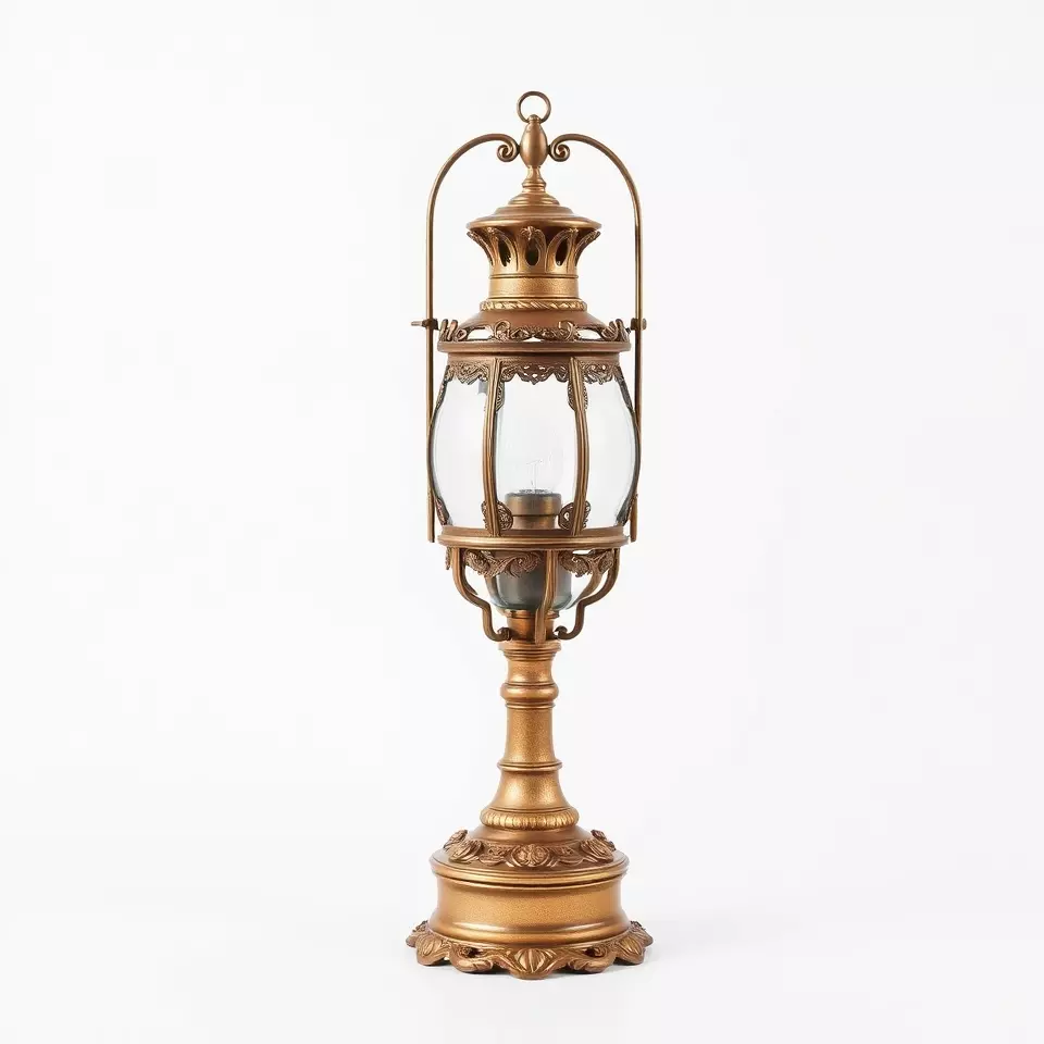Ornate Brass Lantern model pack Low-poly 3D model_2