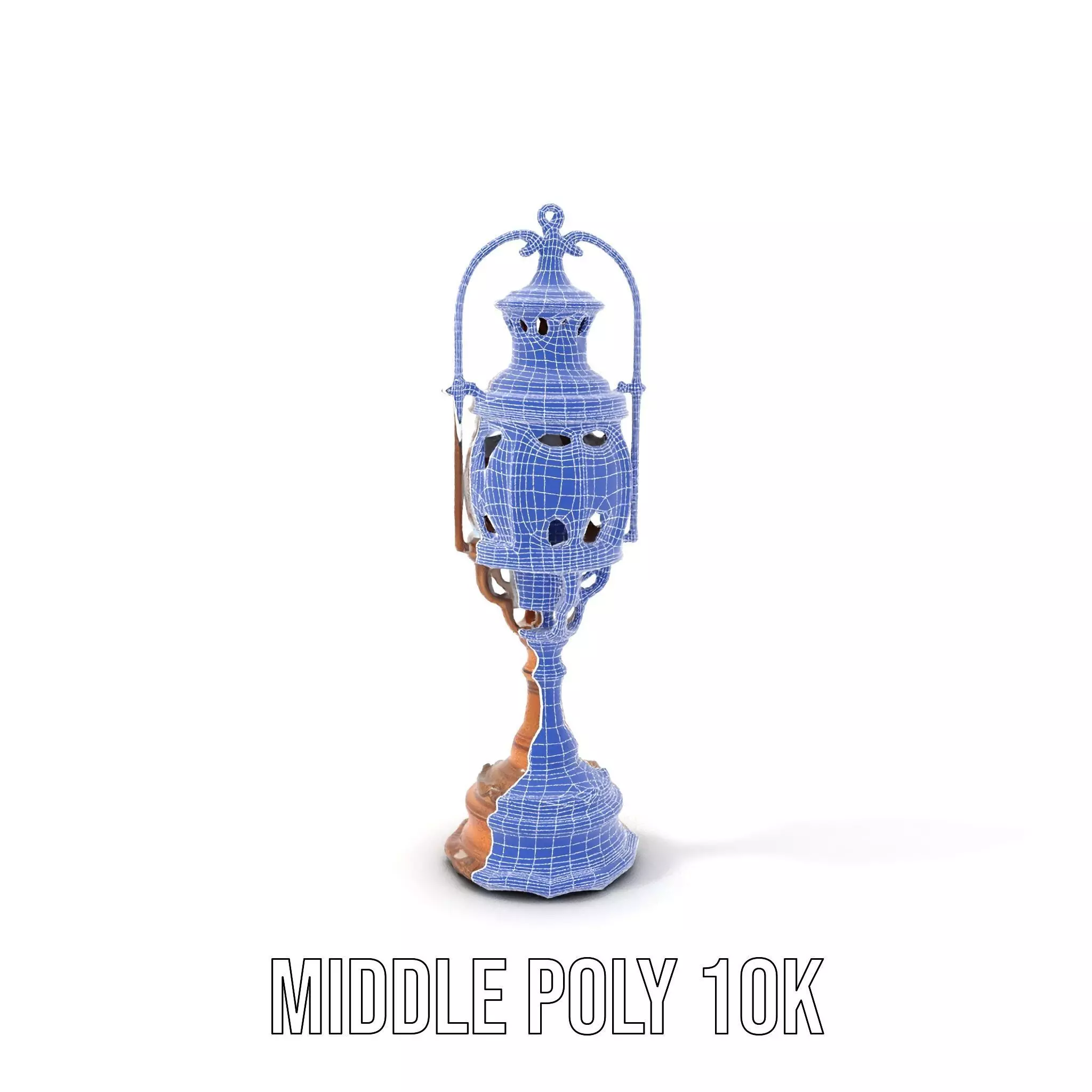 Ornate Brass Lantern model pack Low-poly 3D model_16