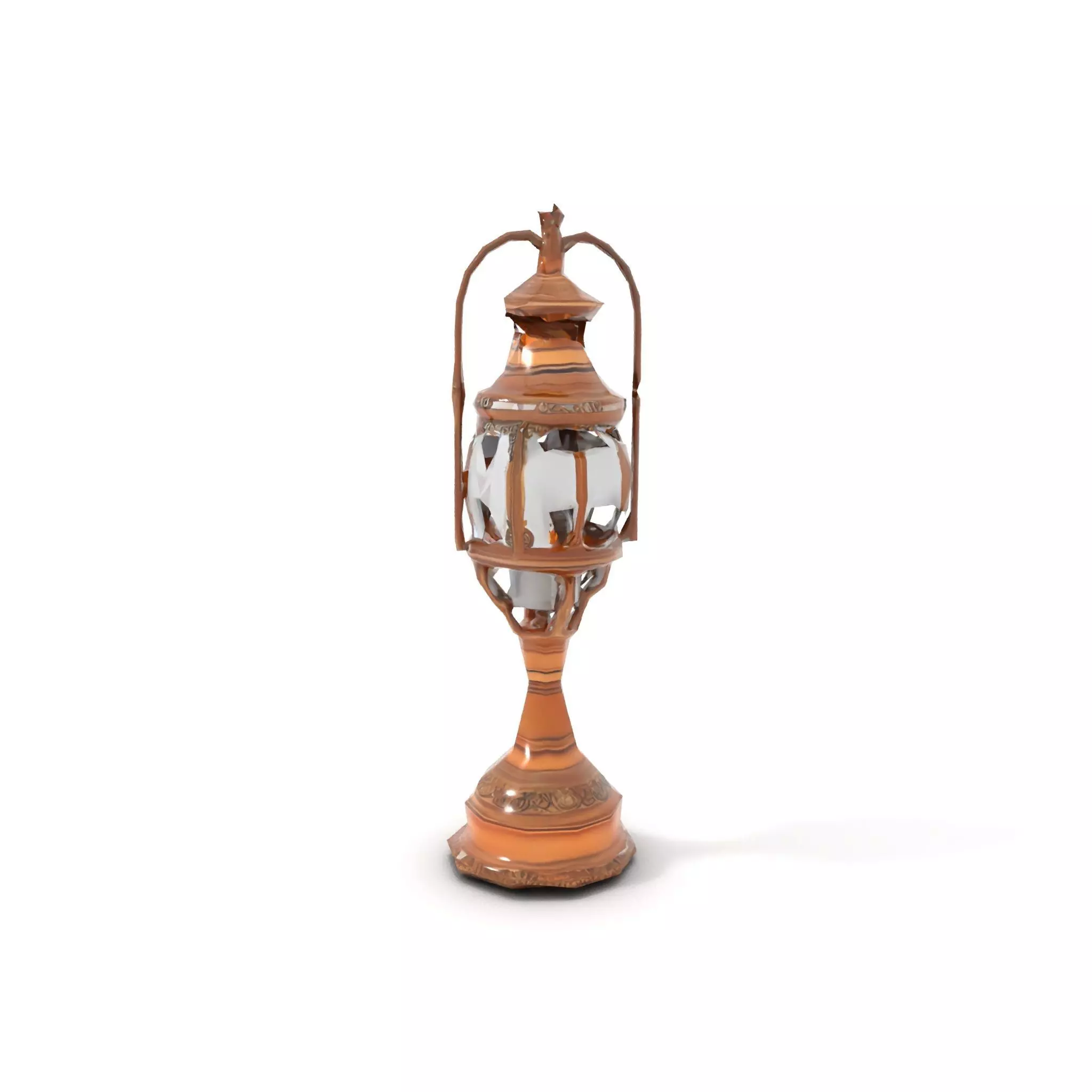 Ornate Brass Lantern model pack Low-poly 3D model_7