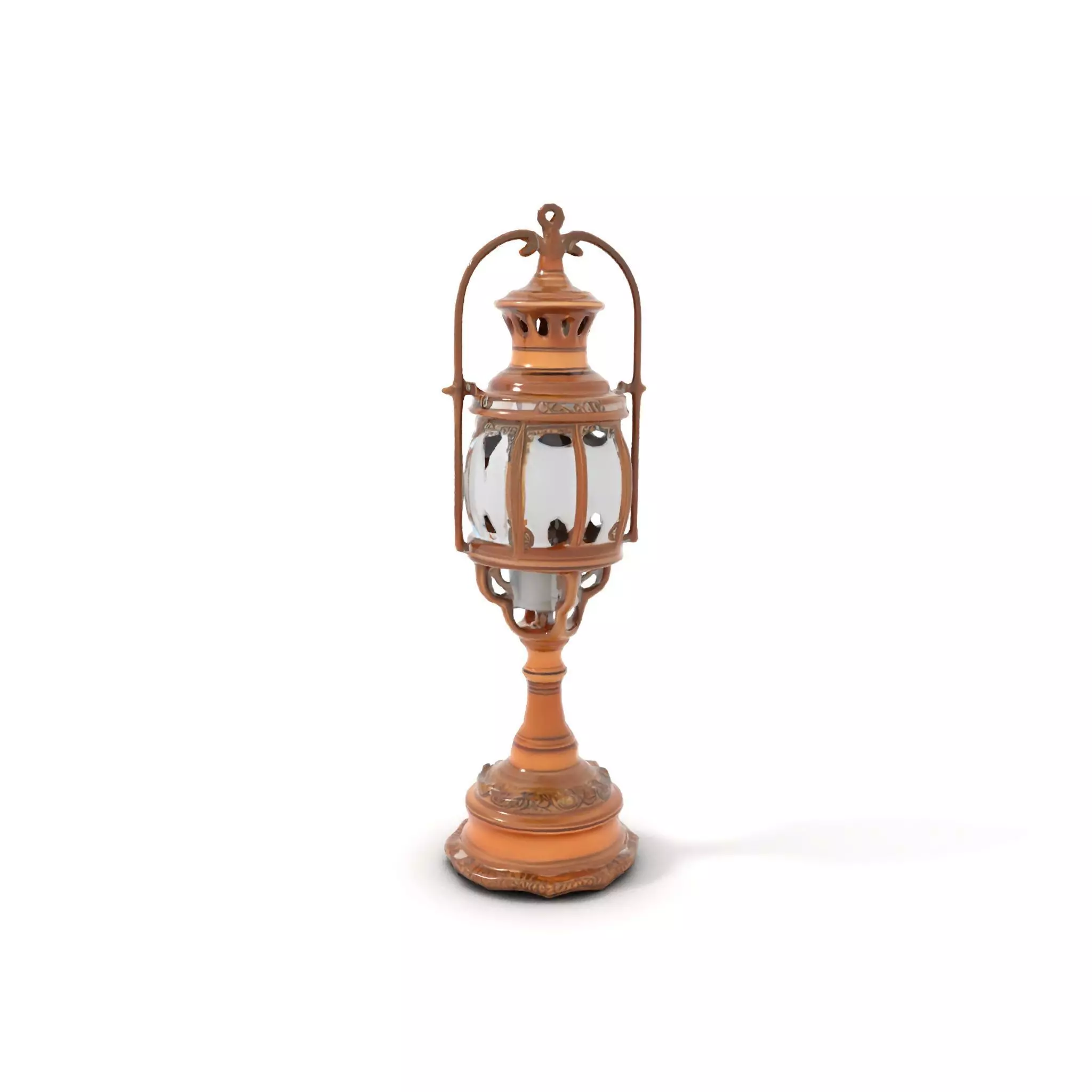 Ornate Brass Lantern model pack Low-poly 3D model_6