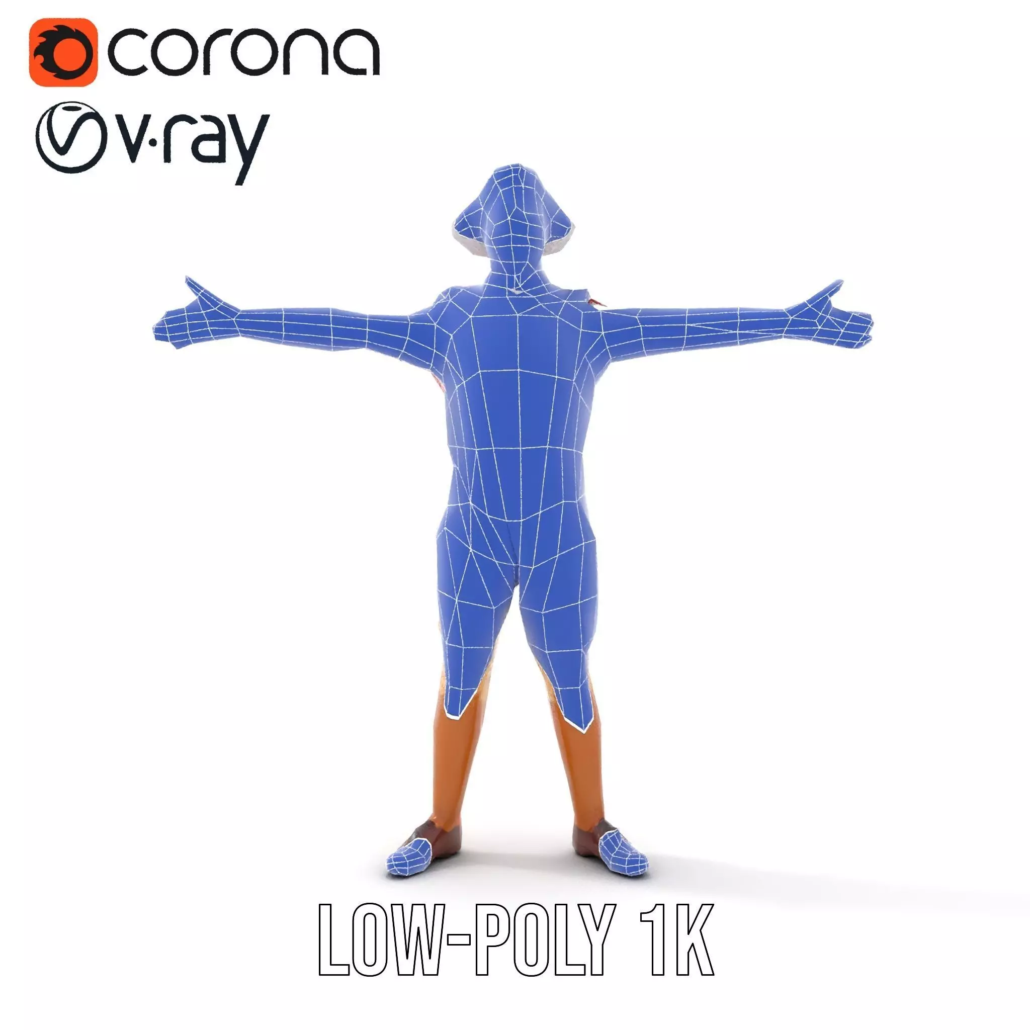 Colorful Clown Character model pack Low-poly 3D model_27