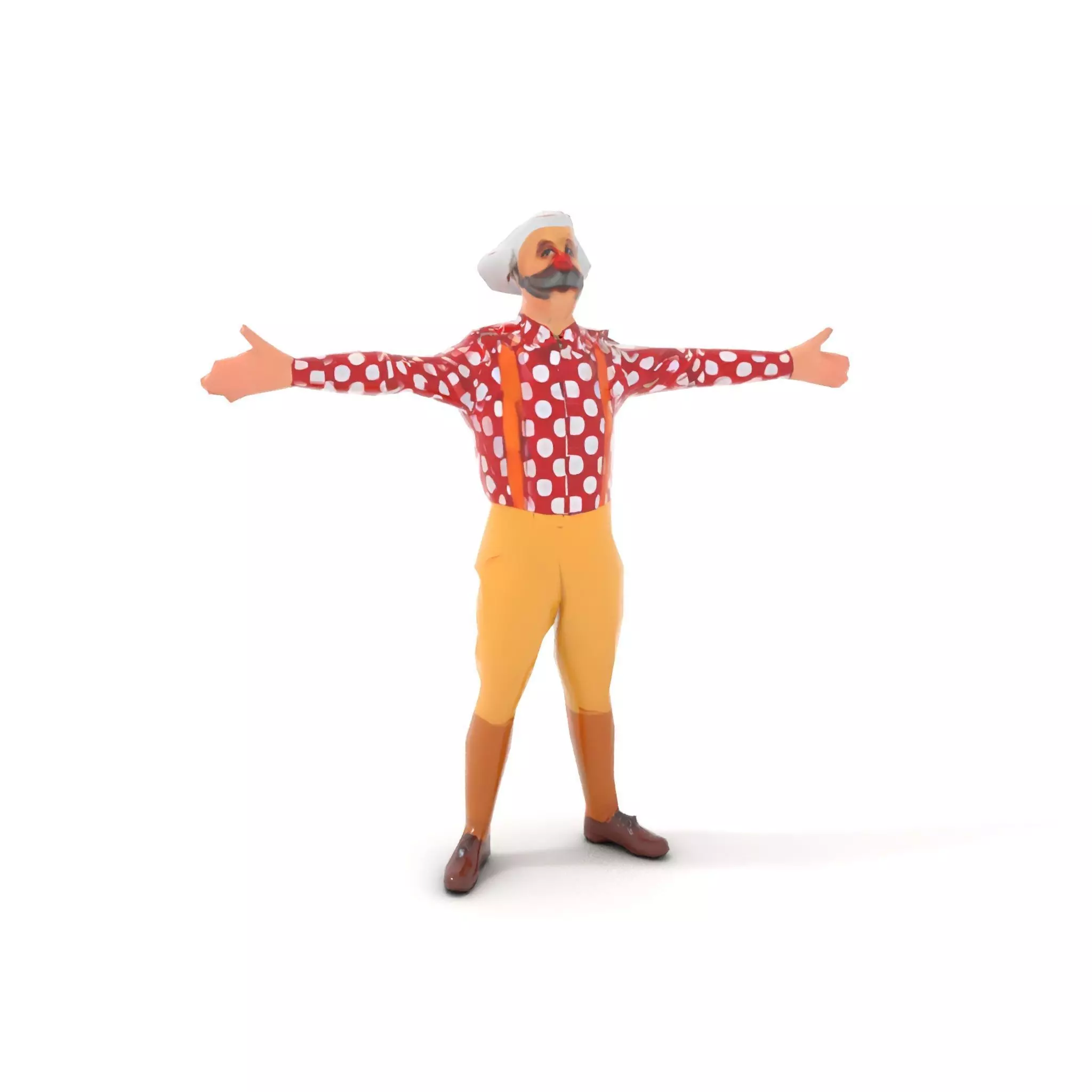 Colorful Clown Character model pack Low-poly 3D model_7