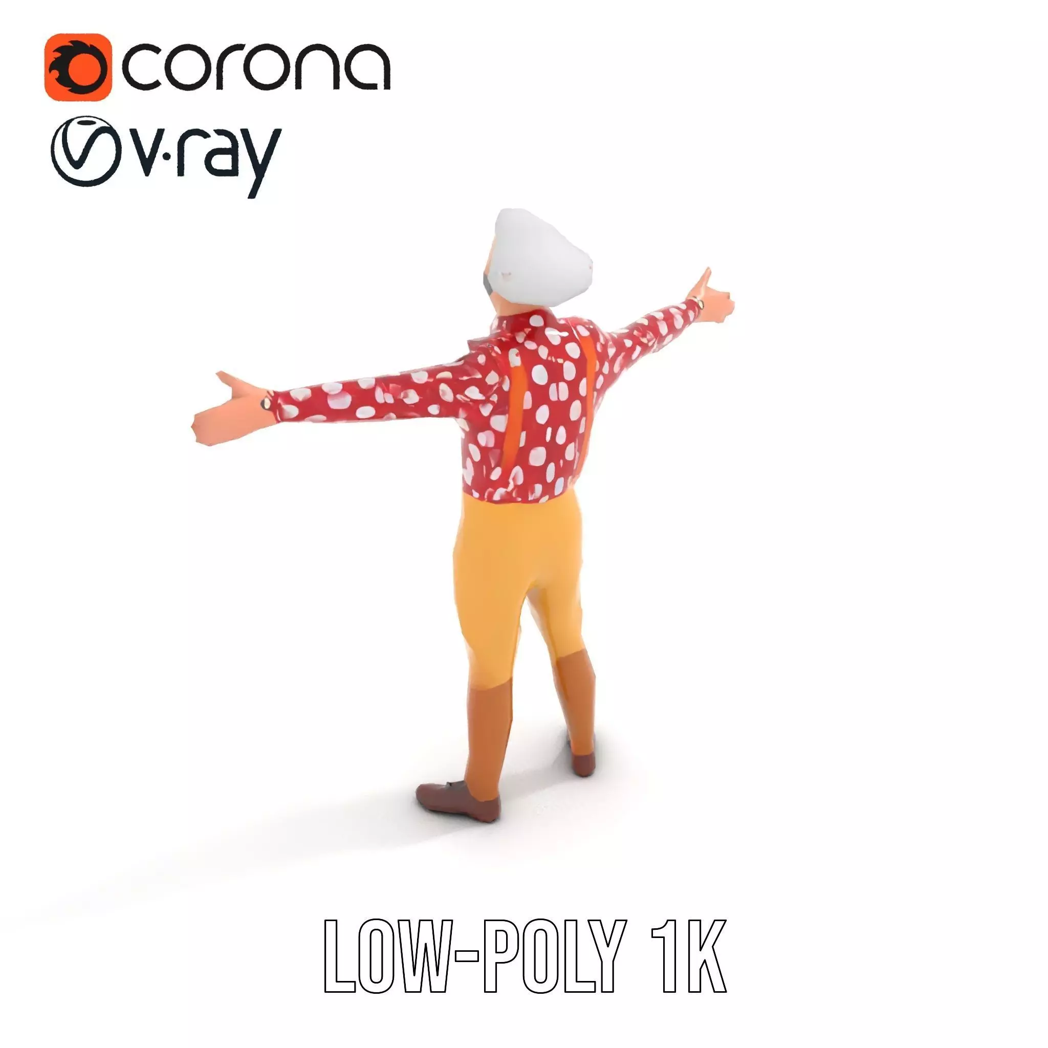 Colorful Clown Character model pack Low-poly 3D model_9
