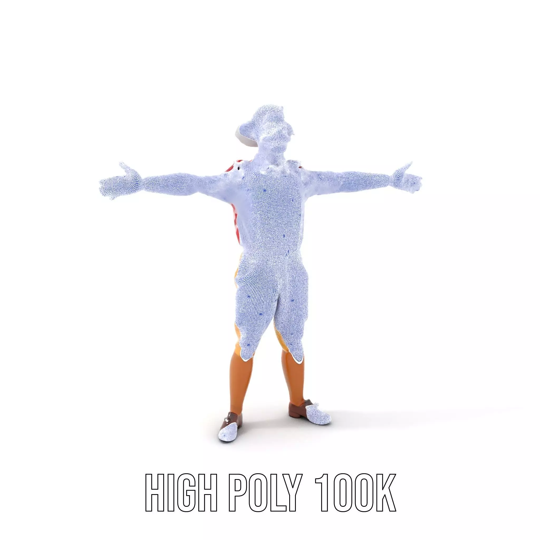 Colorful Clown Character model pack Low-poly 3D model_4