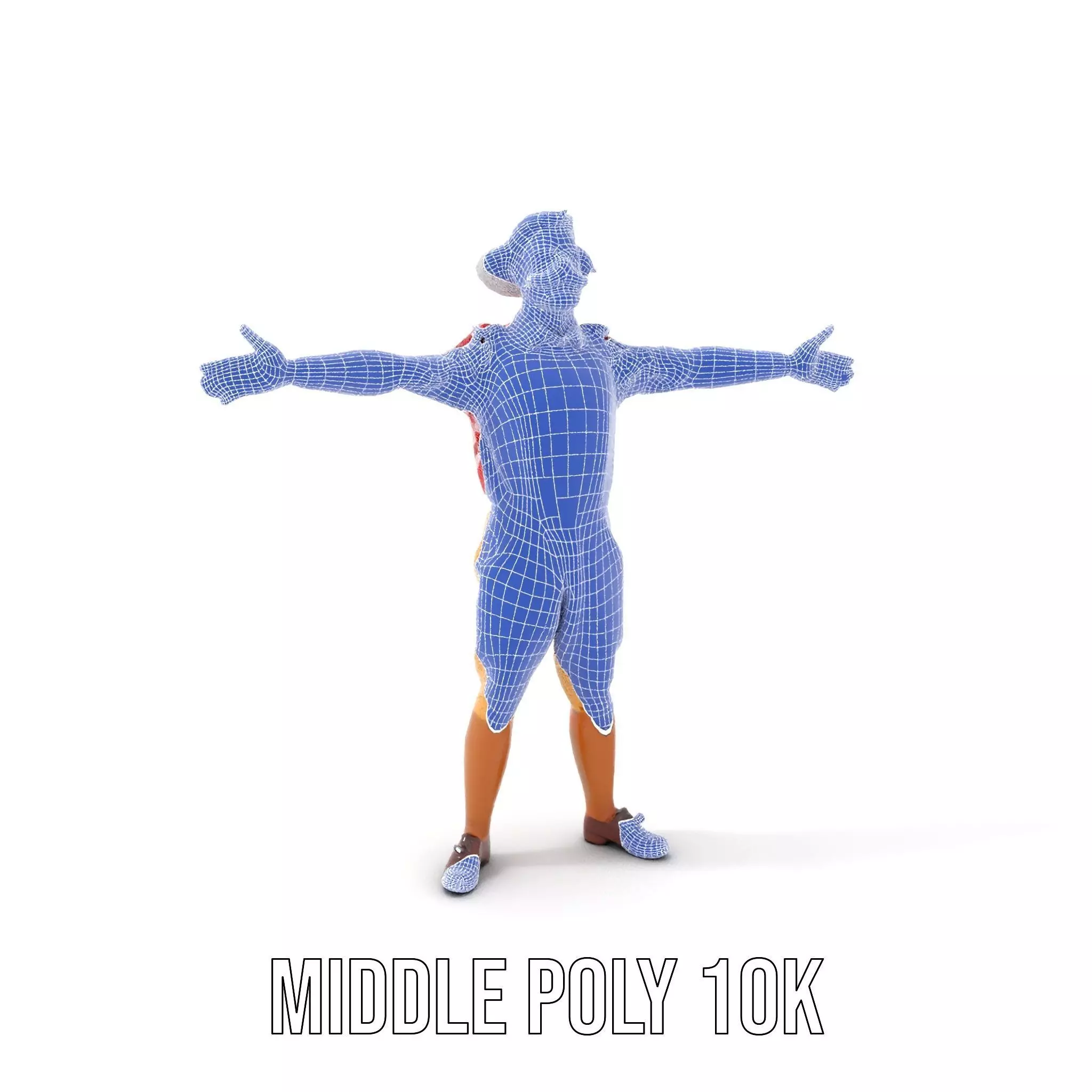 Colorful Clown Character model pack Low-poly 3D model_5