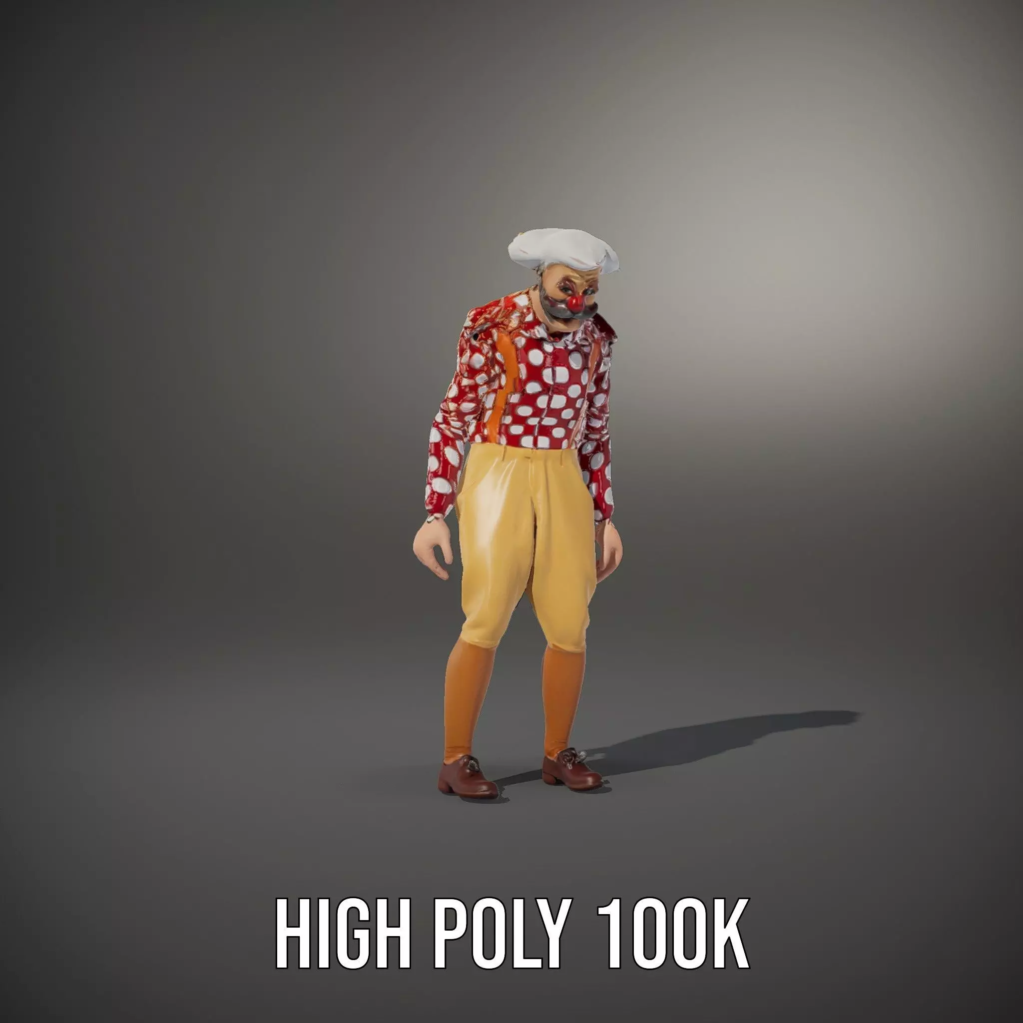 Colorful Clown Character model pack Low-poly 3D model_8