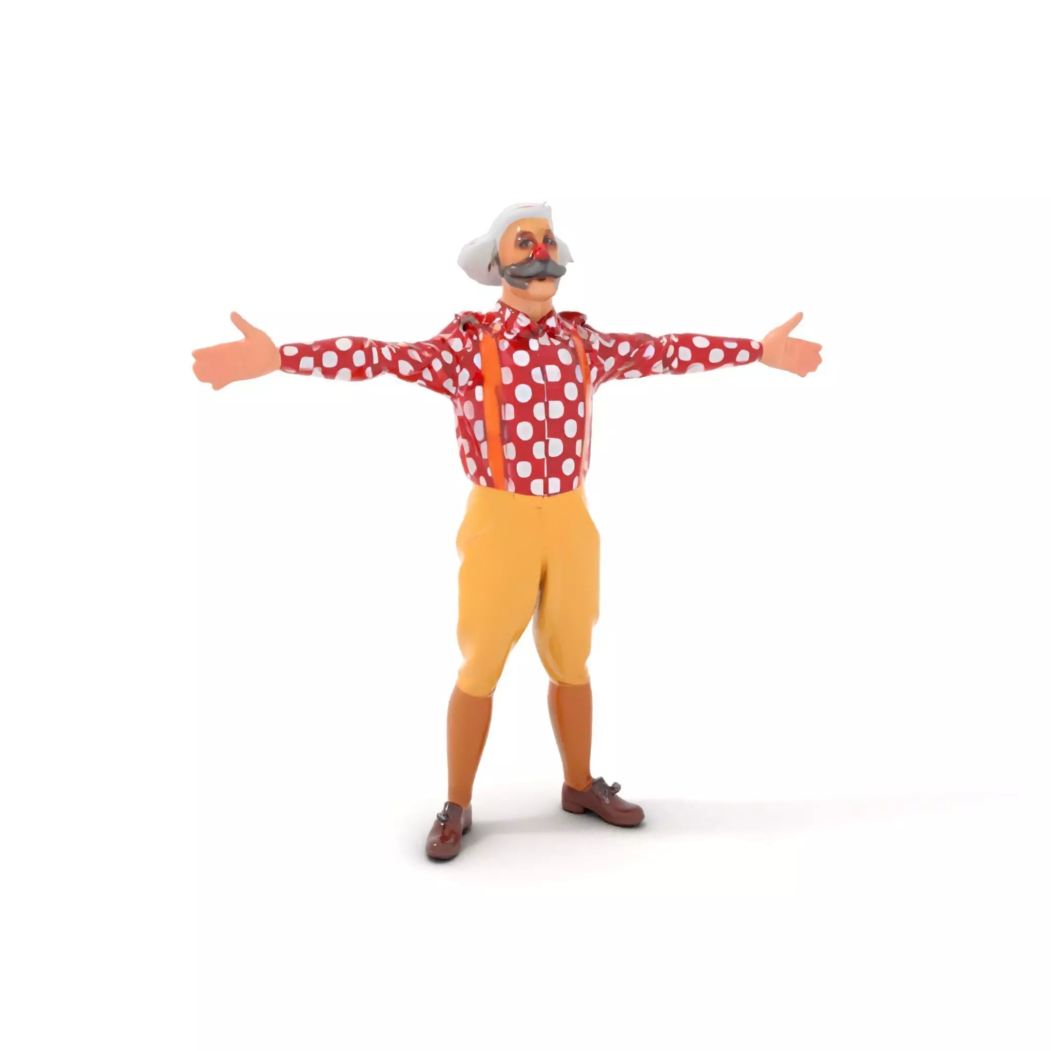 Colorful Clown Character model pack Low-poly 3D model_0