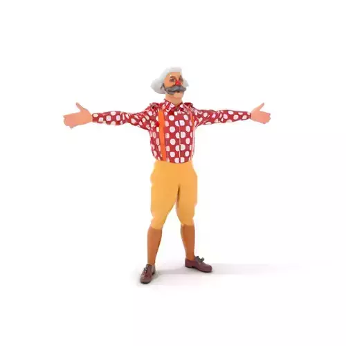 Colorful Clown Character model pack Low-poly 3D model Colorful Clown Character model pack Low-poly 3D model