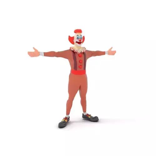RedOrange Clown Costume model pack Low-poly 3D model