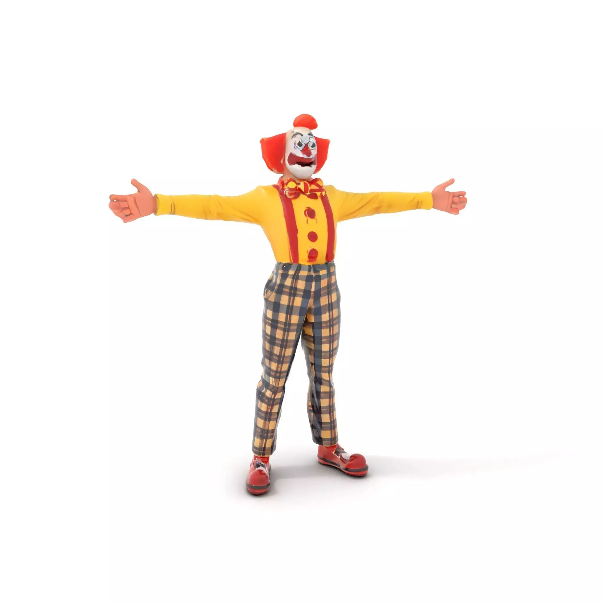 Cheerful Clown Character model pack Low-poly 3D model_0