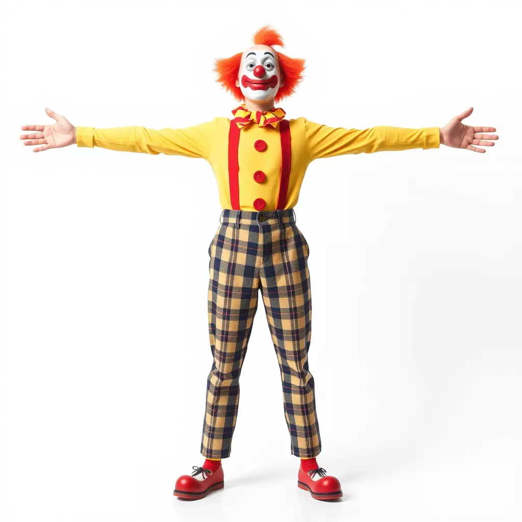 Cheerful Clown Character model pack Low-poly 3D model_2