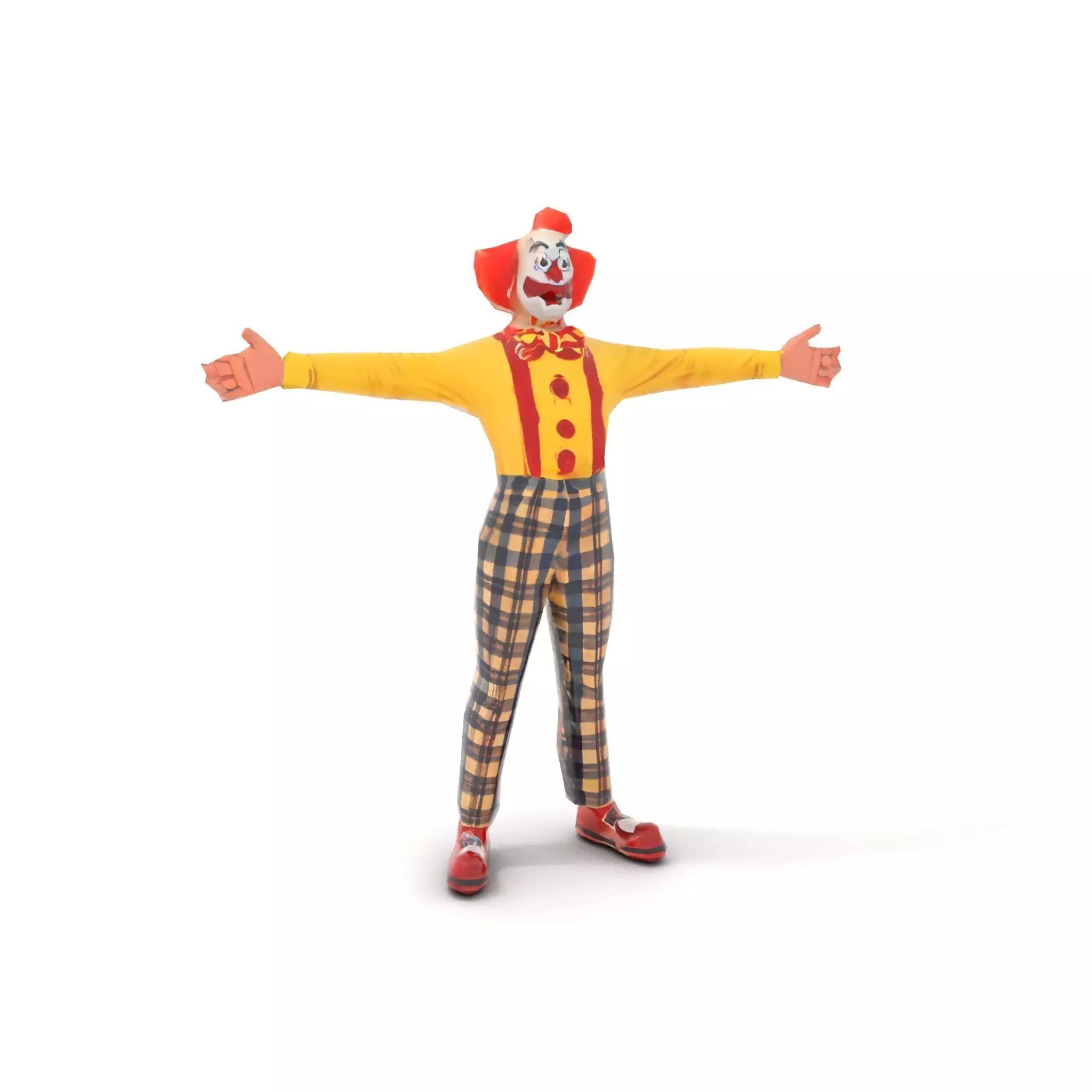 Cheerful Clown Character model pack Low-poly 3D model_12