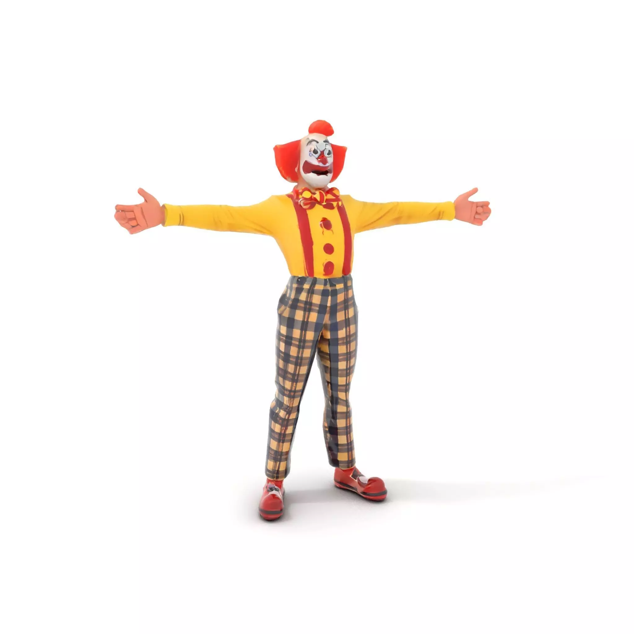 Cheerful Clown Character model pack Low-poly 3D model_18