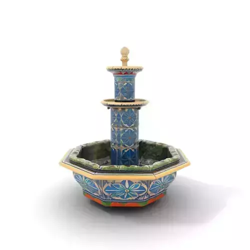 Elegant Mosaic Fountain model pack