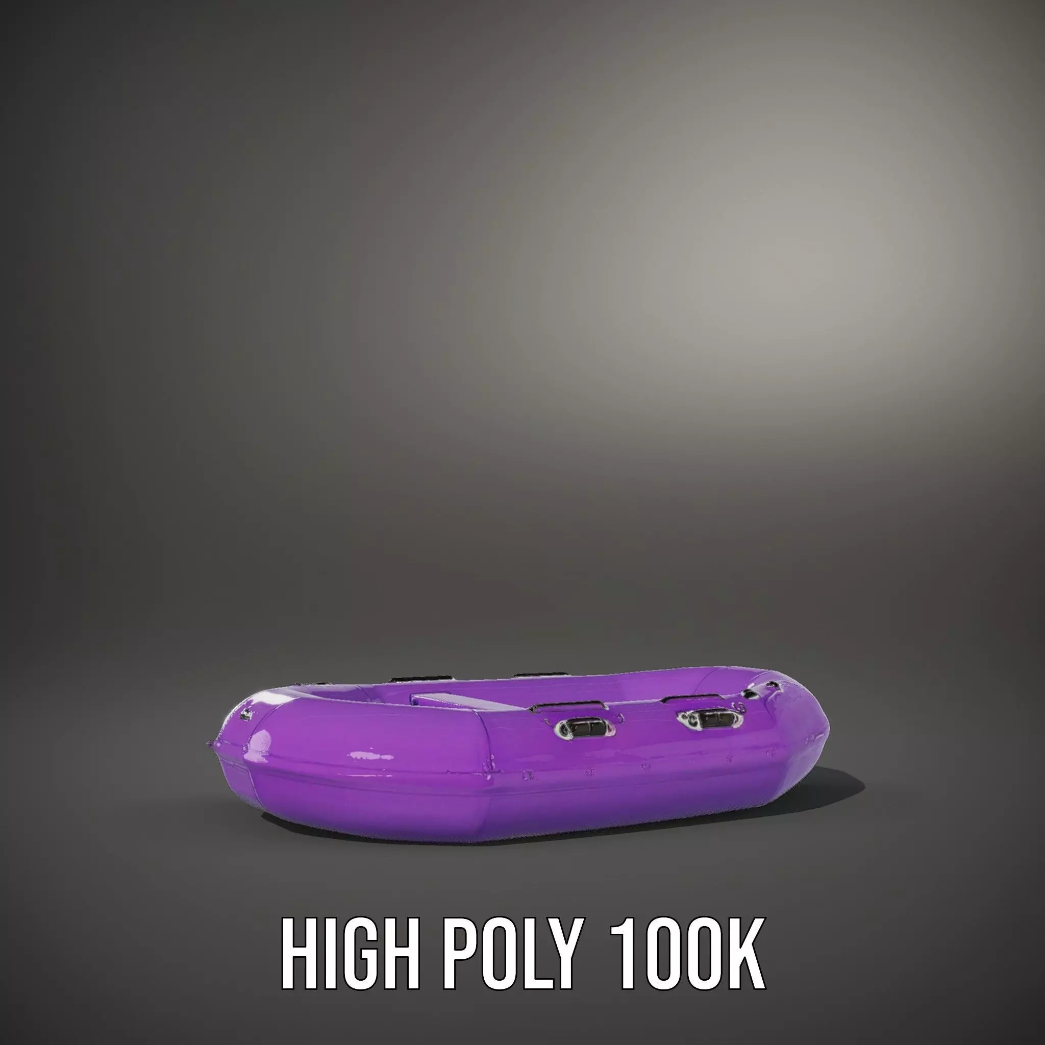 Vibrant Purple Raft model pack Low-poly 3D model_8